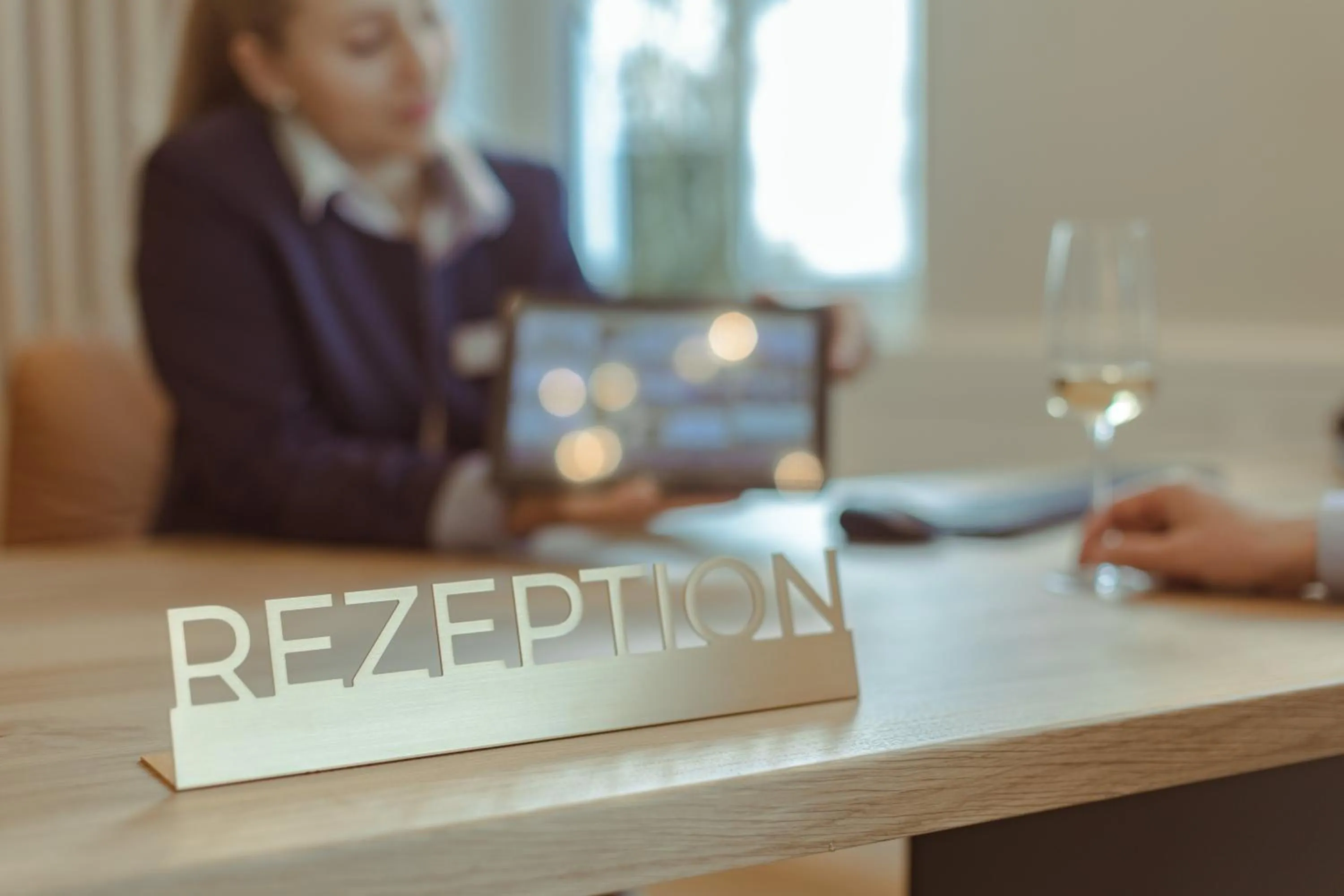 Lobby or reception in Strandhotel Ostende