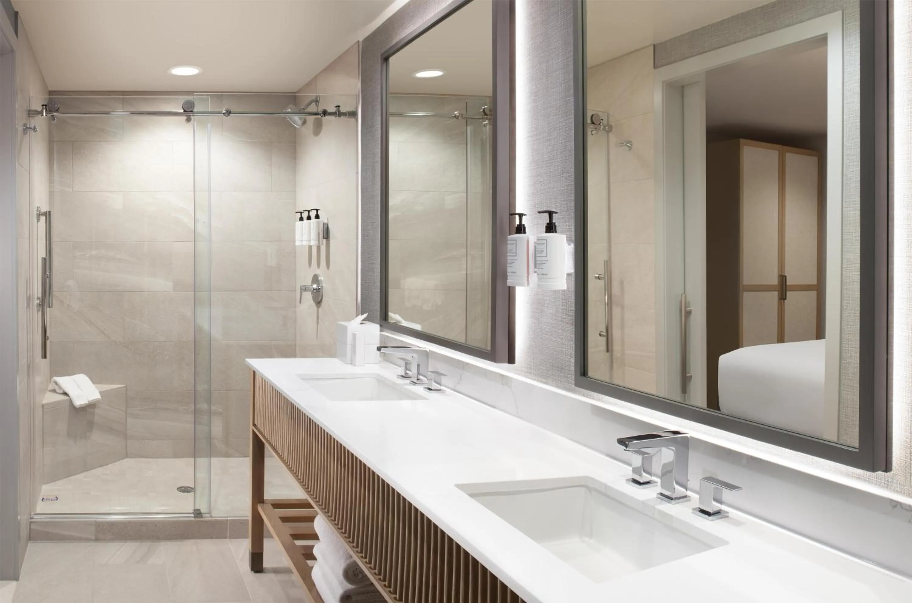 Bathroom in Hilton Anatole