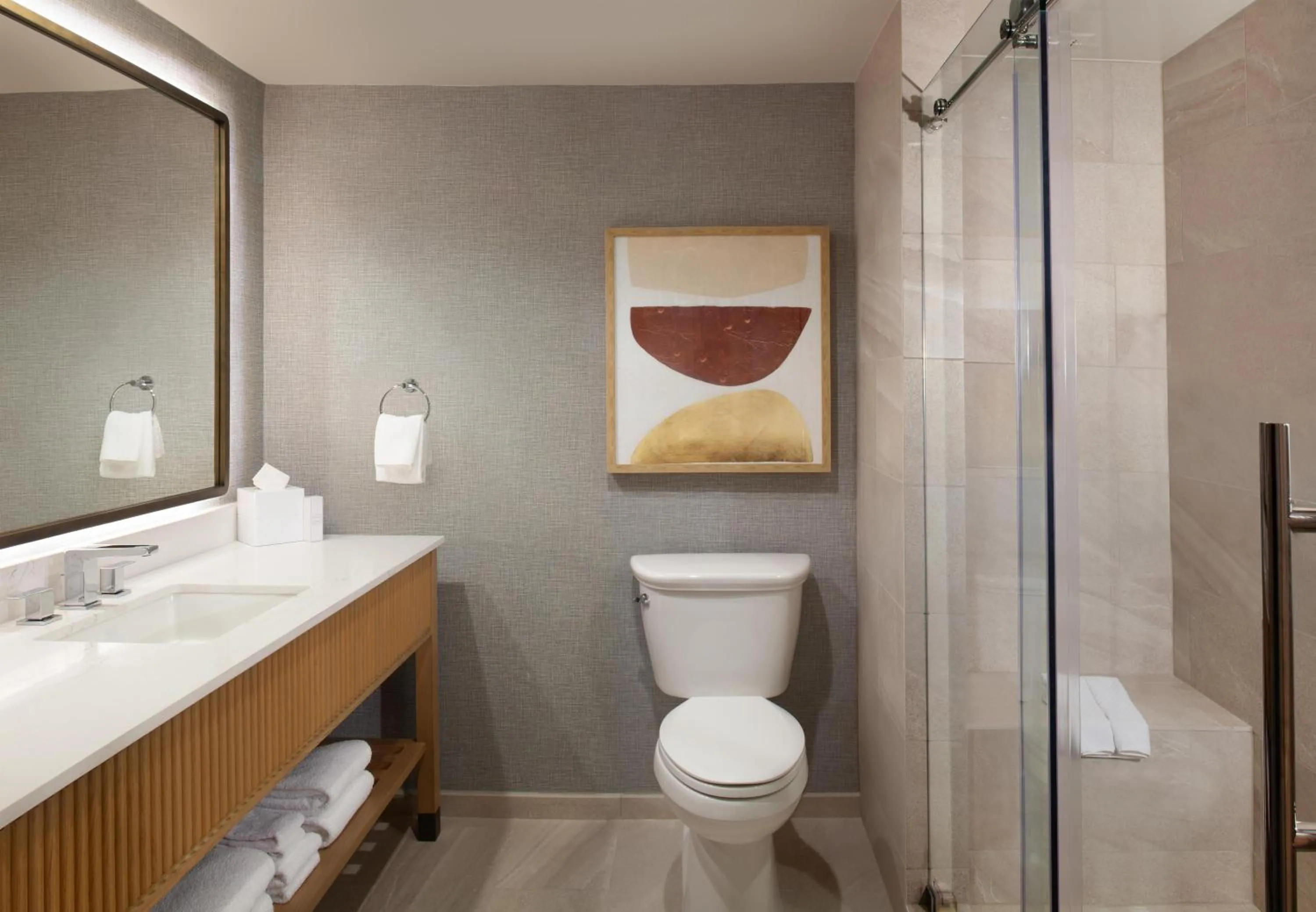 Bathroom in Hilton Anatole