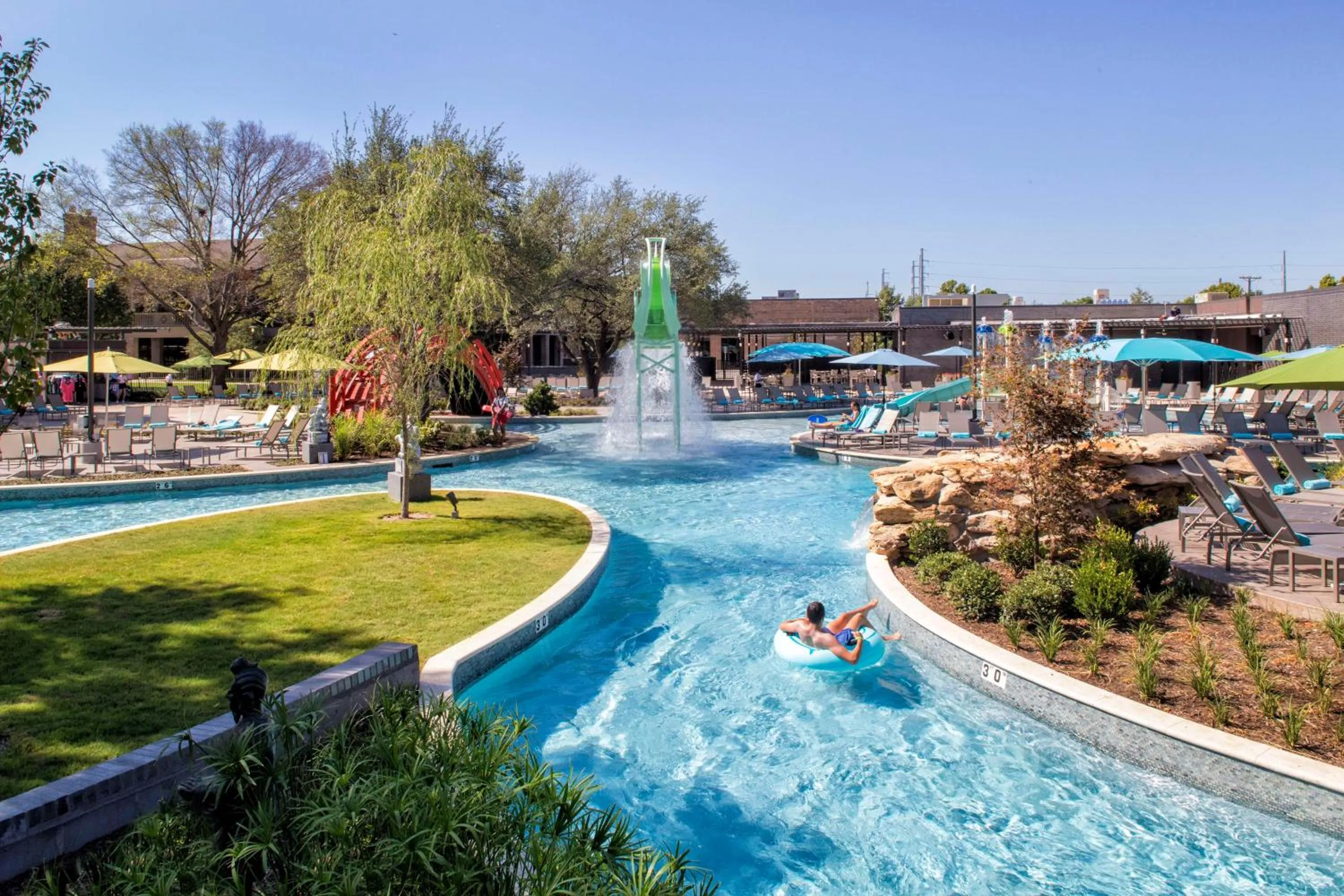 Pool view in Hilton Anatole