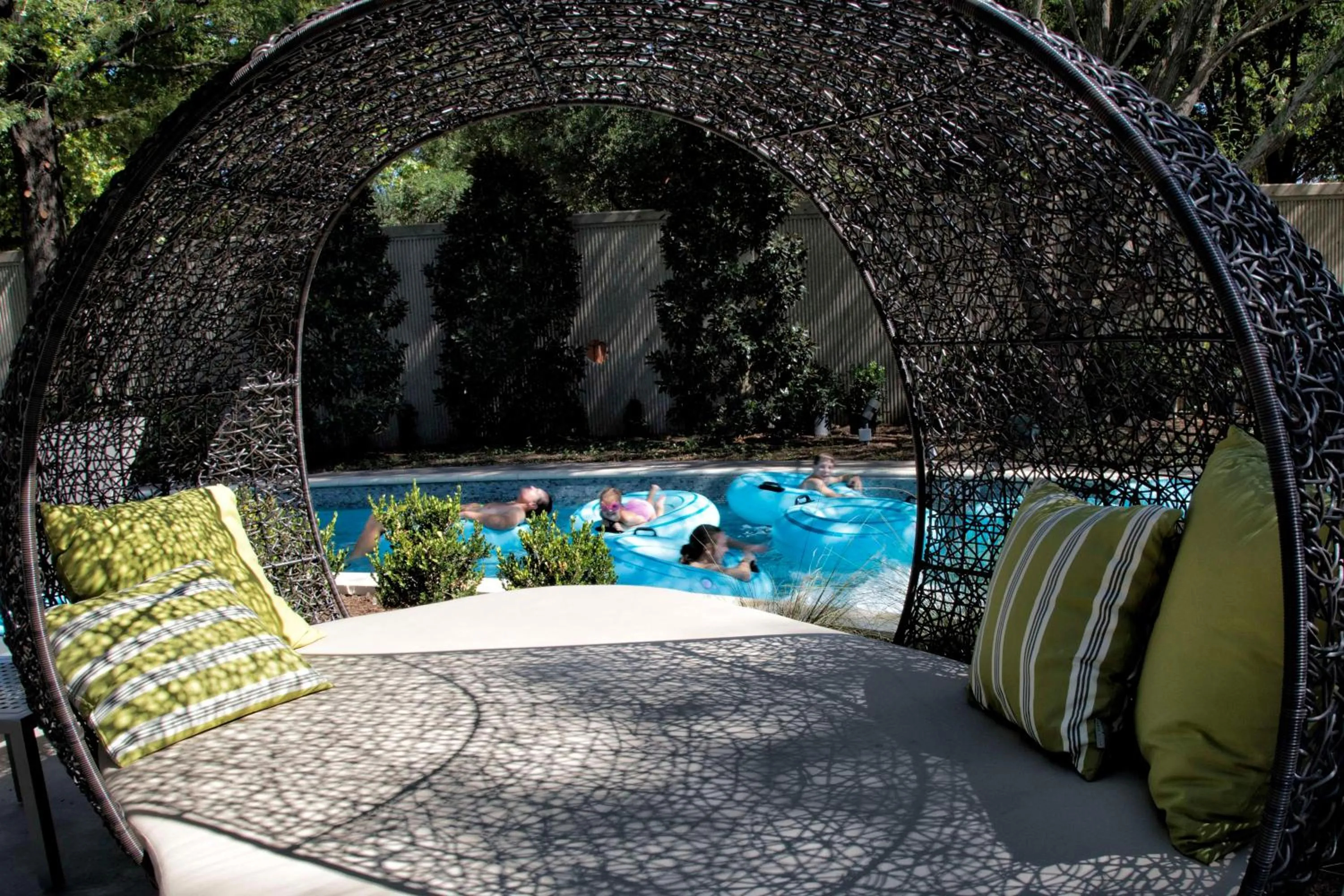 Pool view in Hilton Anatole