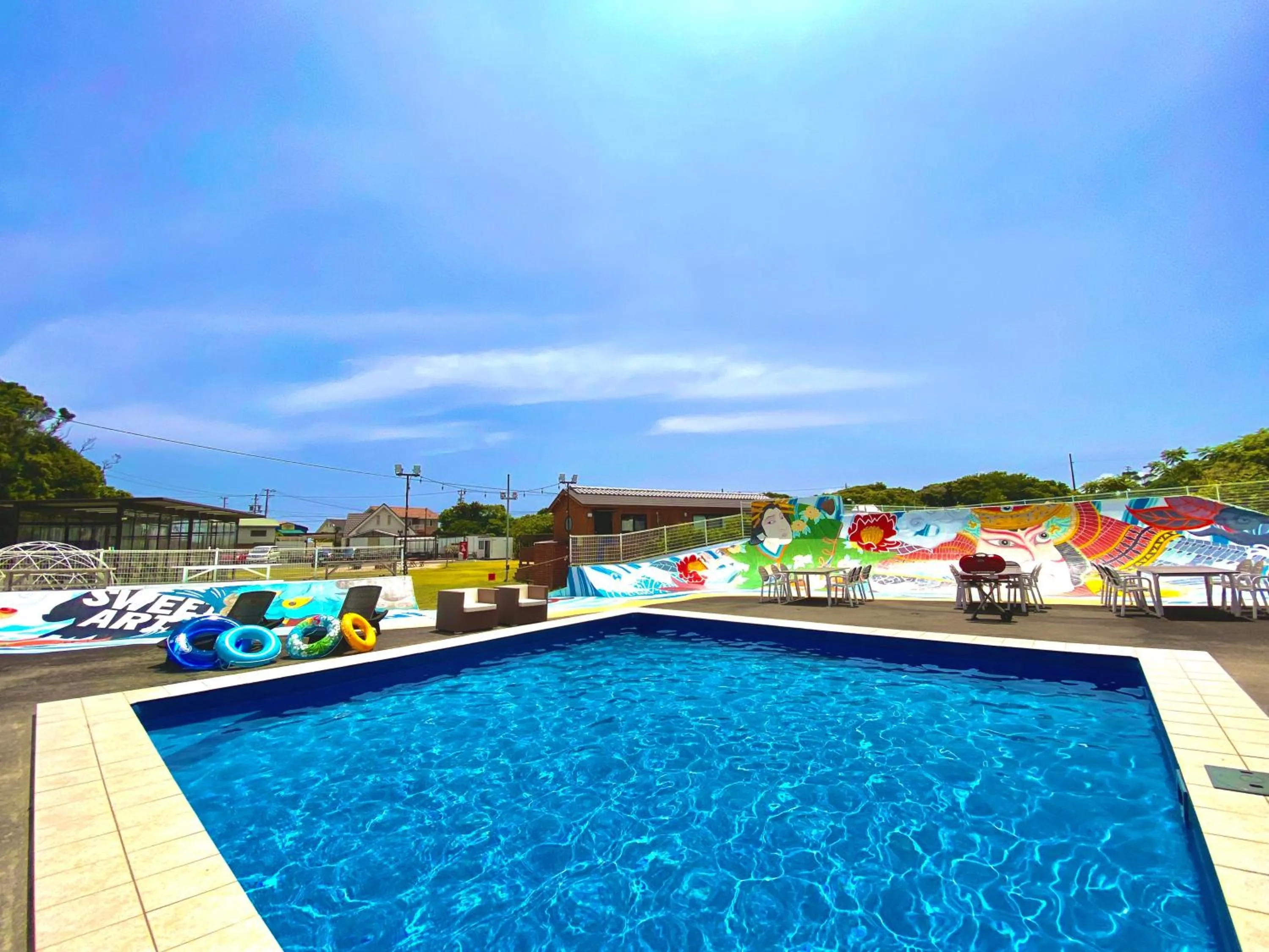 Pool view in Kabuku Resort