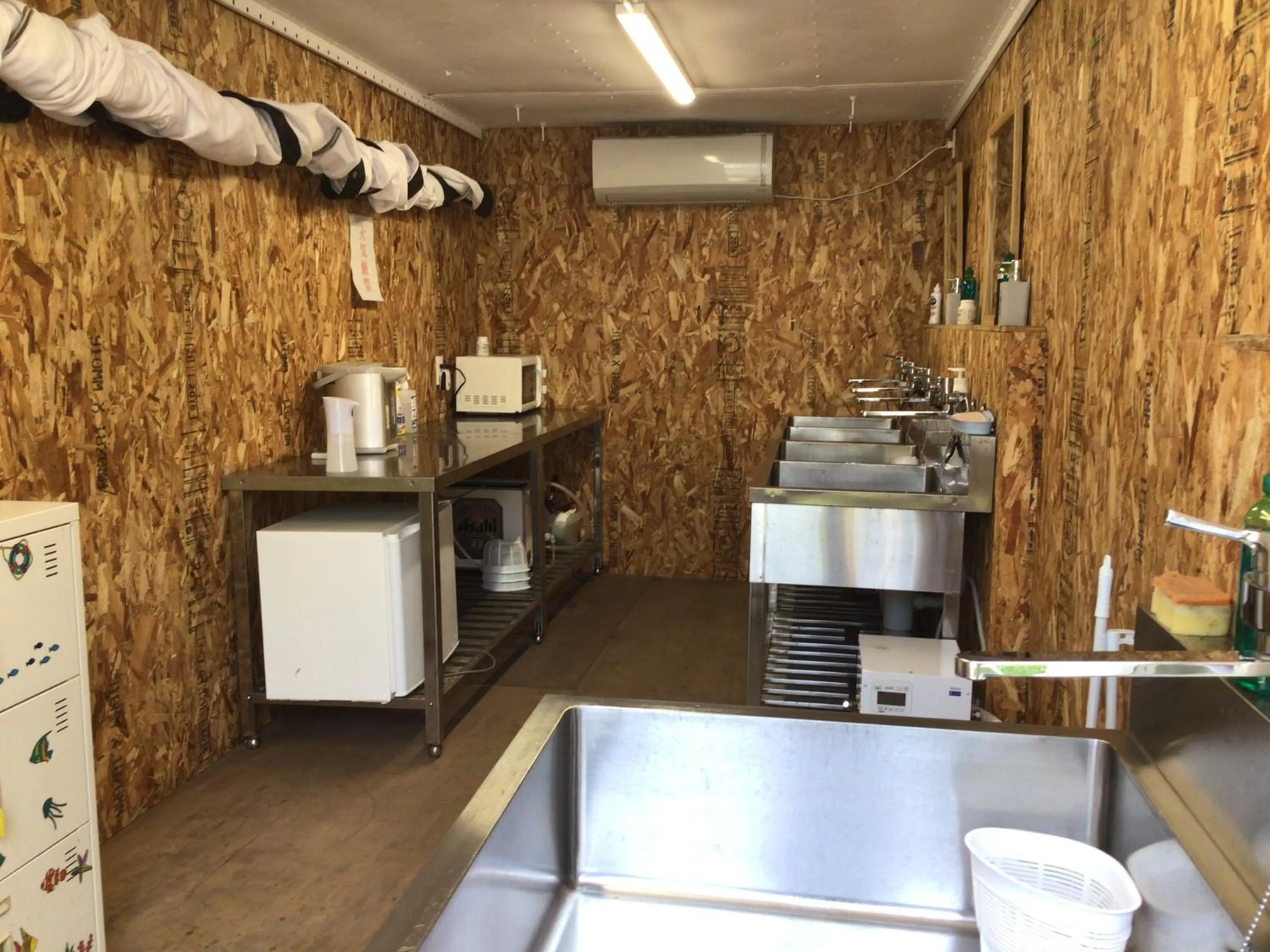 Communal kitchen in Kabuku Resort