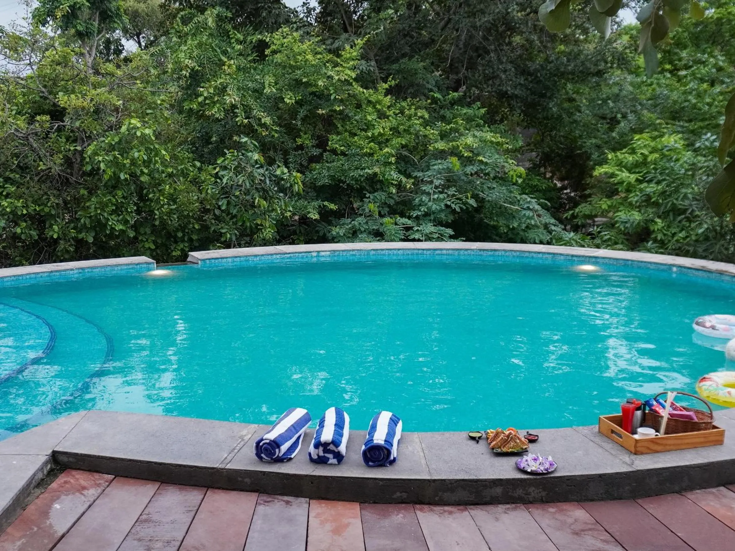 Pool view in Bella Basera