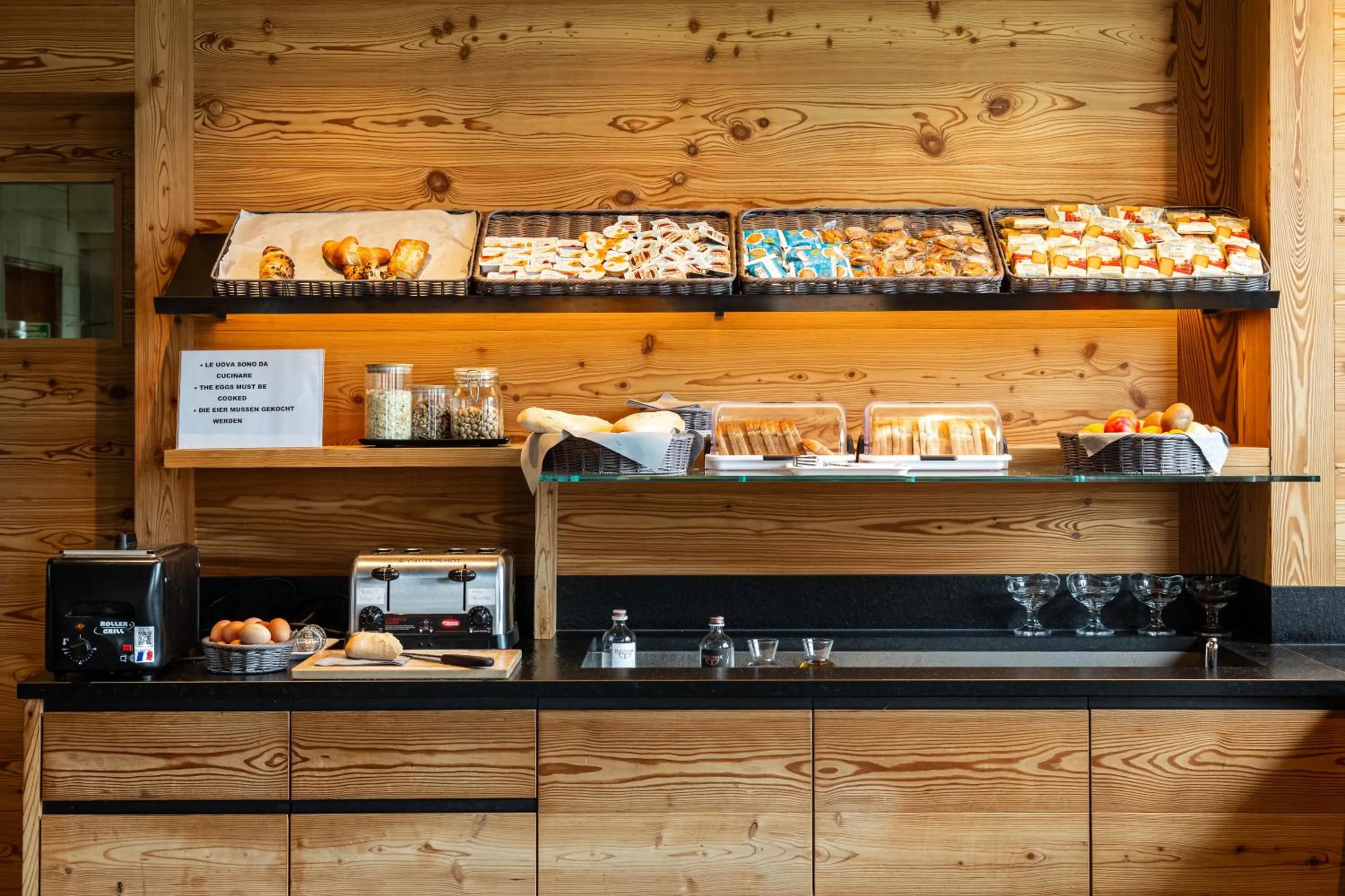 Buffet breakfast in Hotel Bel Sit Wellness Spa