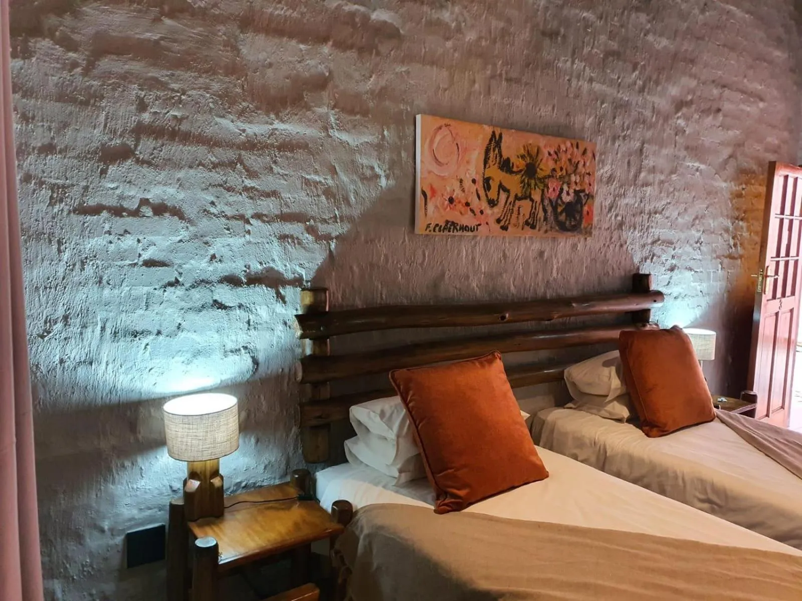 Bed in Bains Lodge - Sustainable Electricity