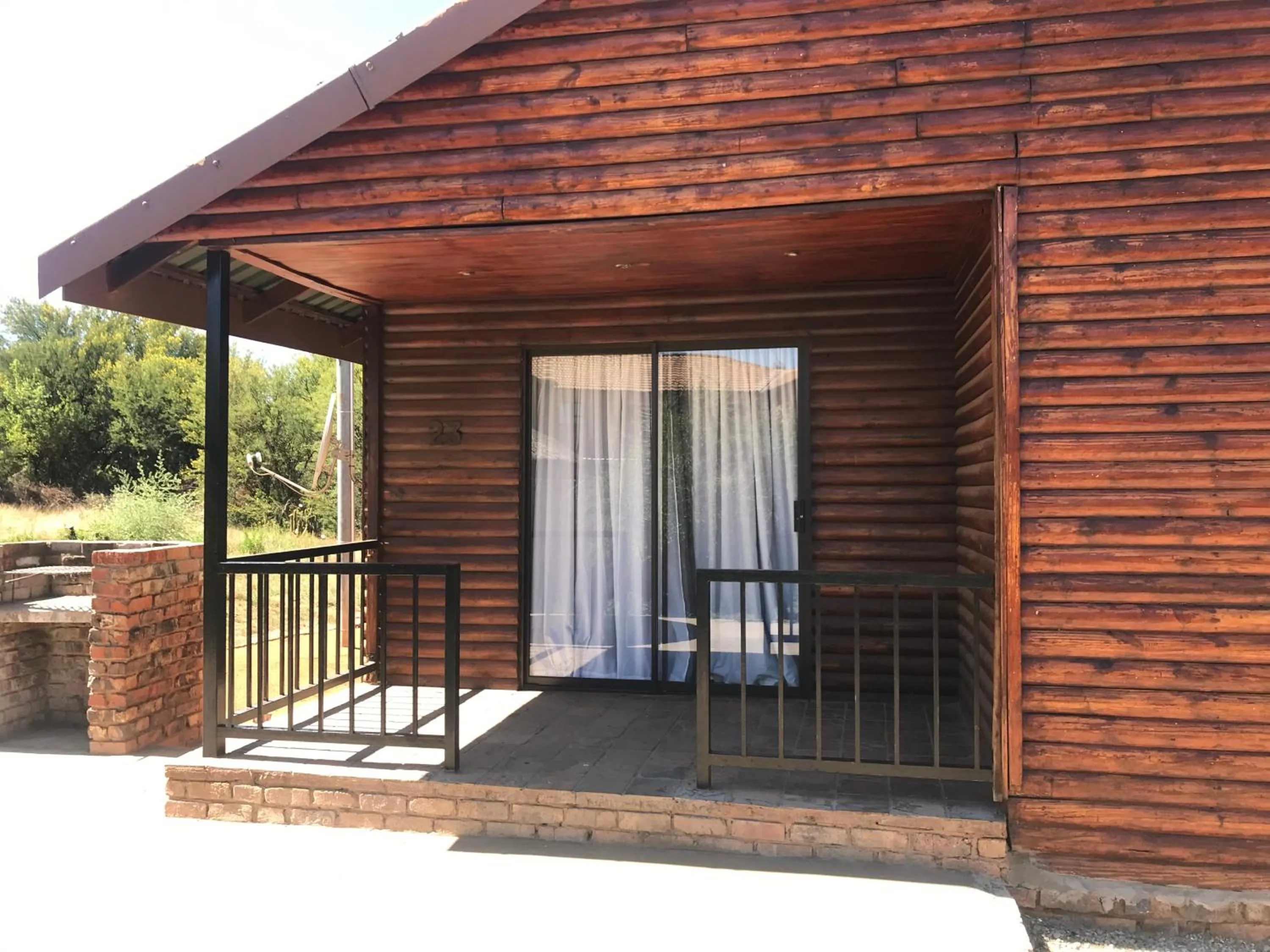 Patio in Bains Lodge - Sustainable Electricity