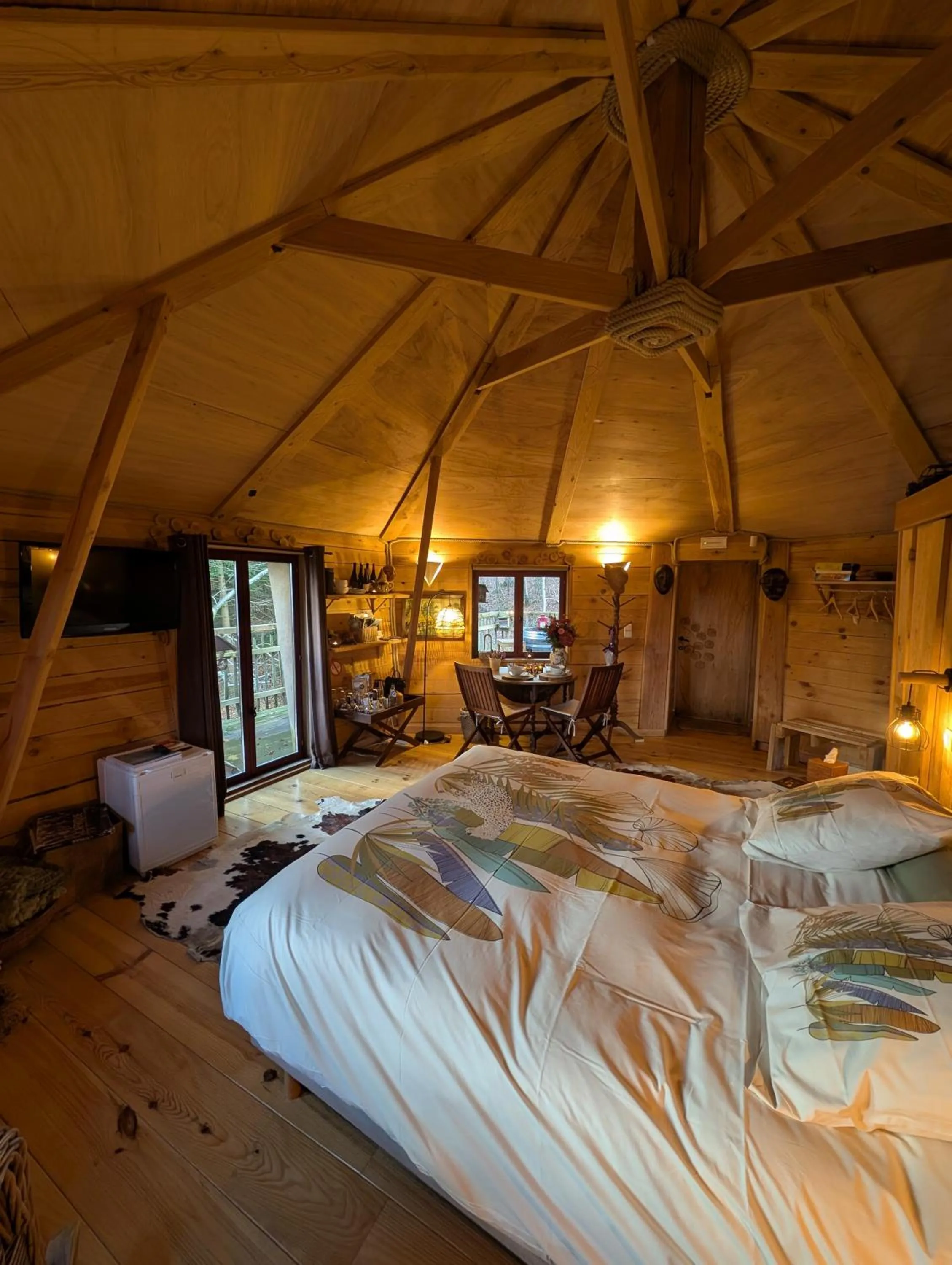 Bed in B&B La Cabane du Bois Dormant