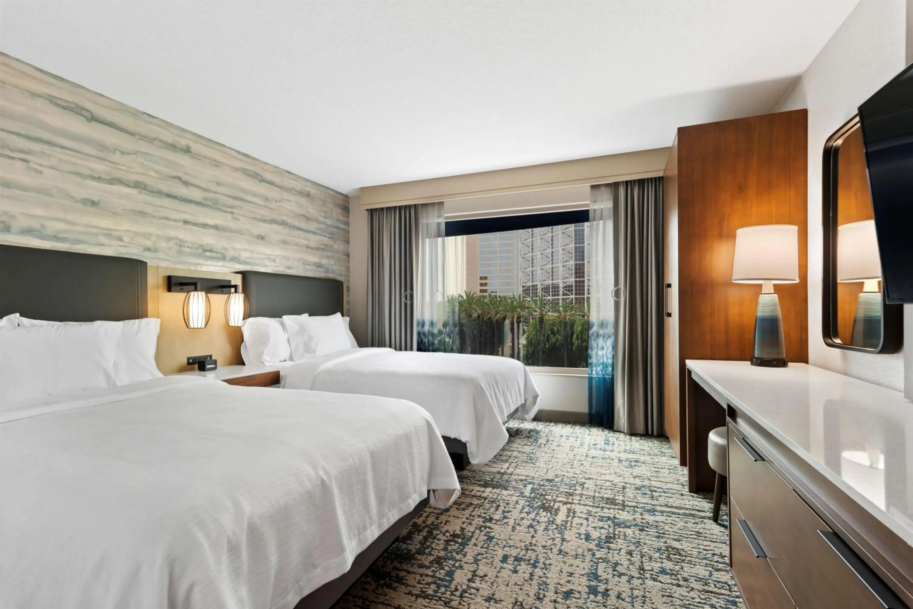 Bed in Embassy Suites by Hilton Anaheim South