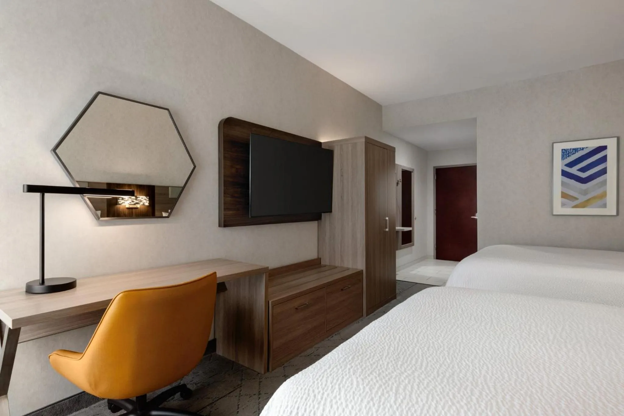Photo of the whole room, Bed in Holiday Inn Express Painted Post by IHG