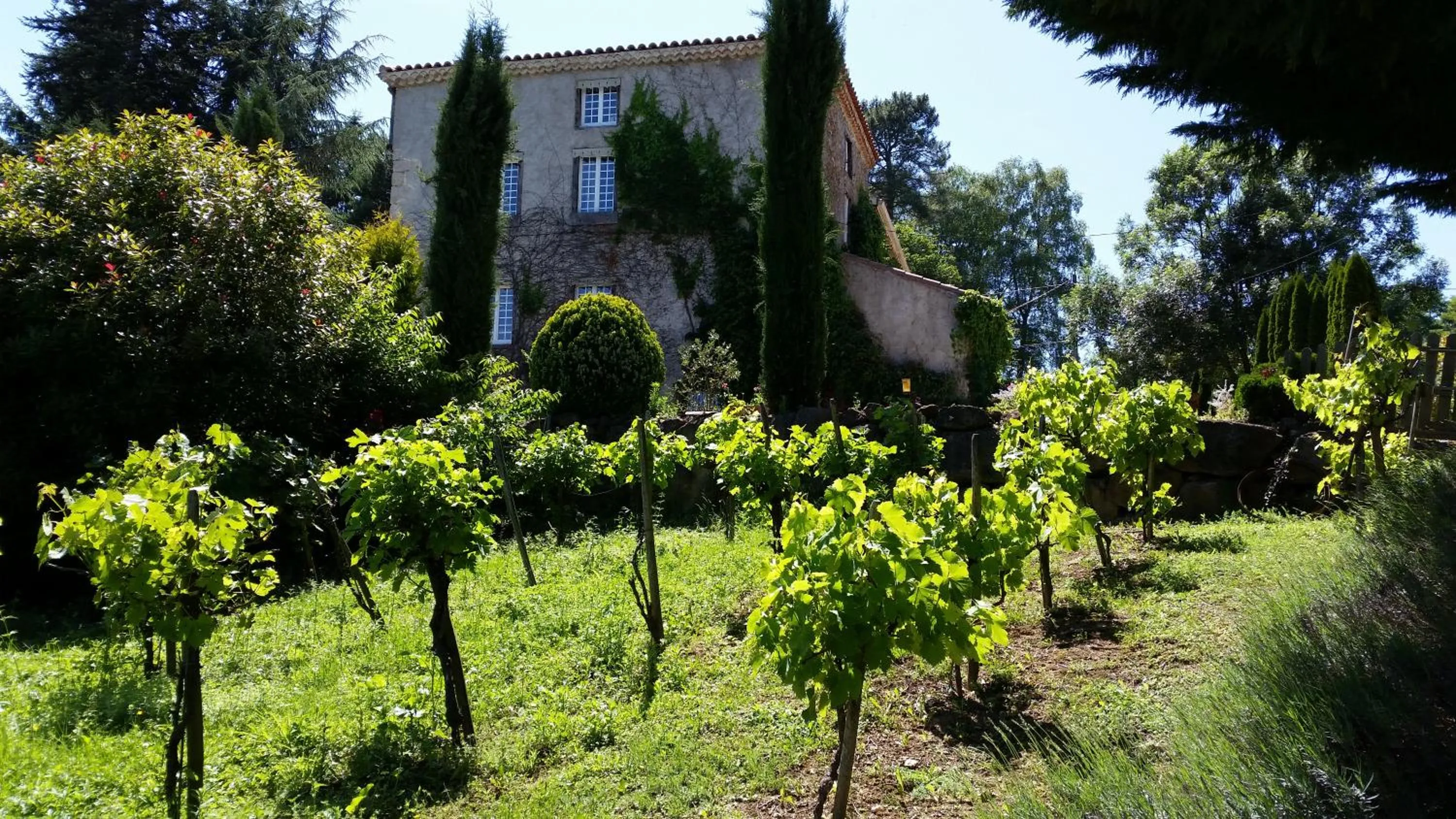Garden view in La Ferme de Jeanne