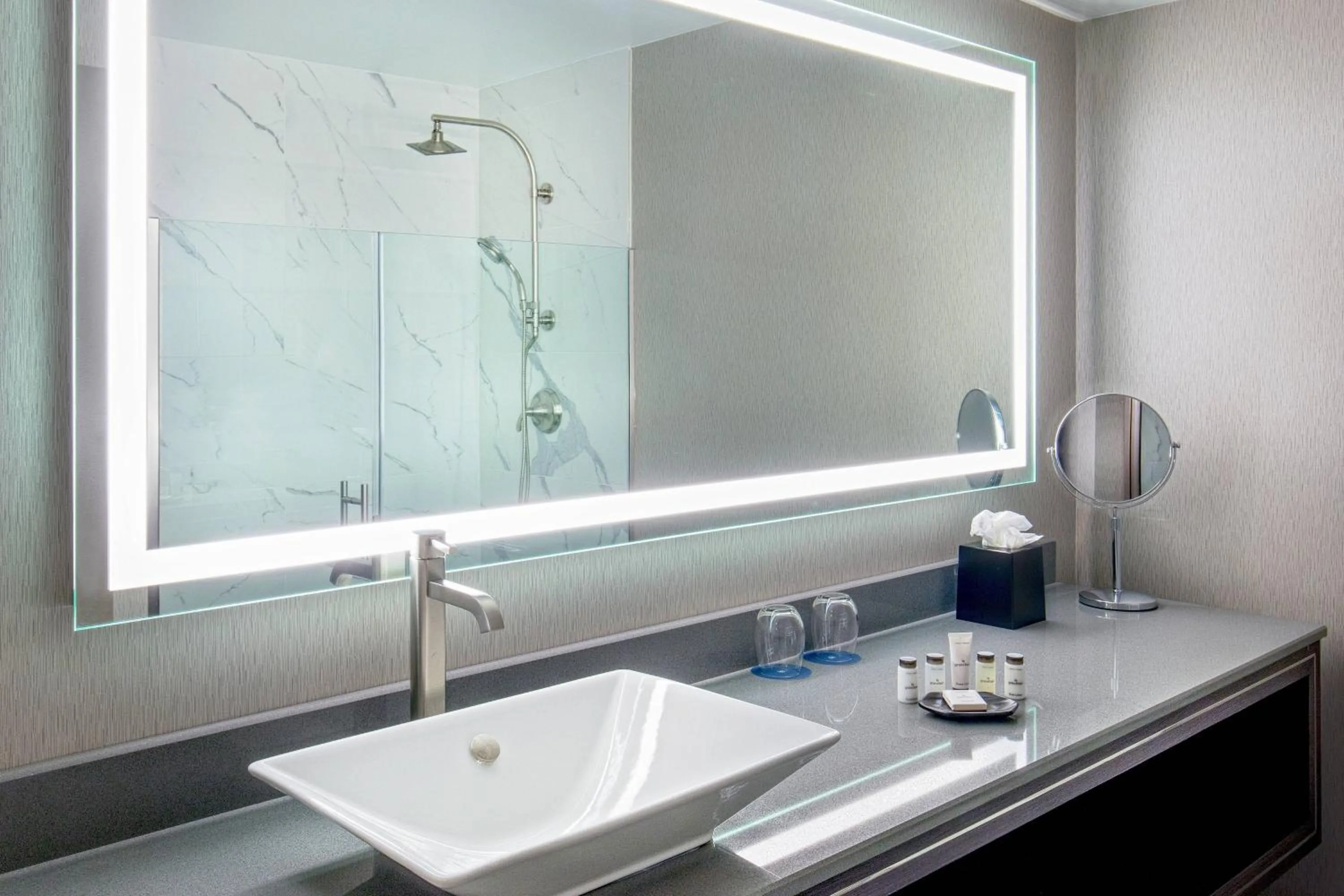 Bathroom in Sheraton Springfield Monarch Place Hotel