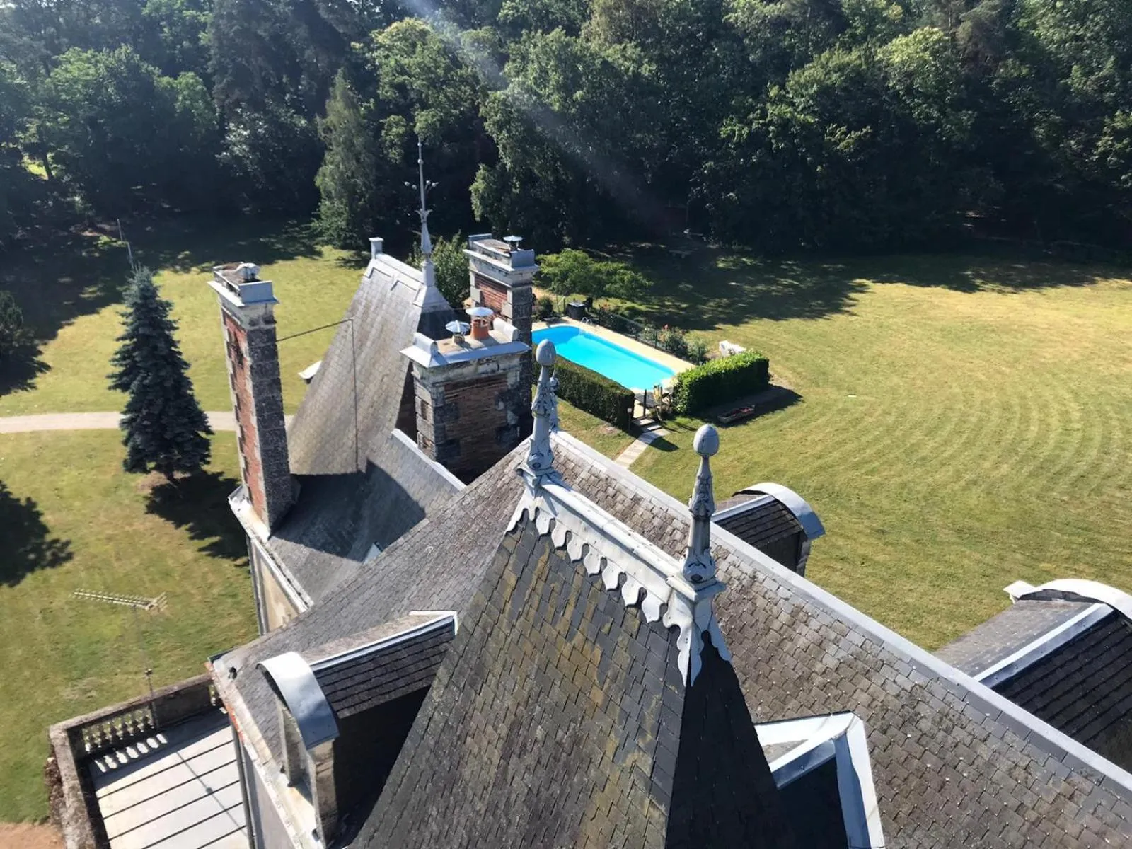 Bird's eye view in Chateau Vary