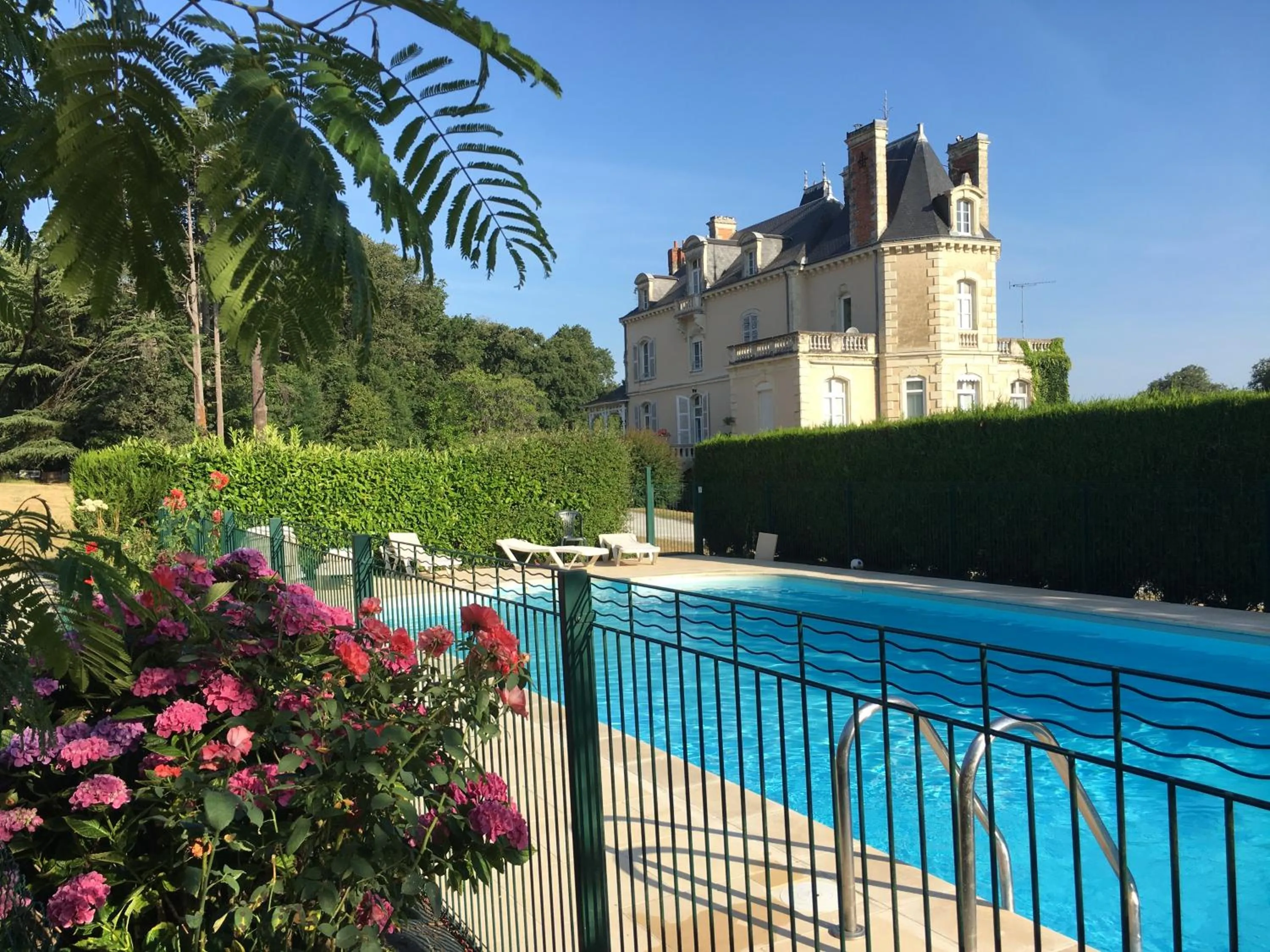 Pool view in Chateau Vary