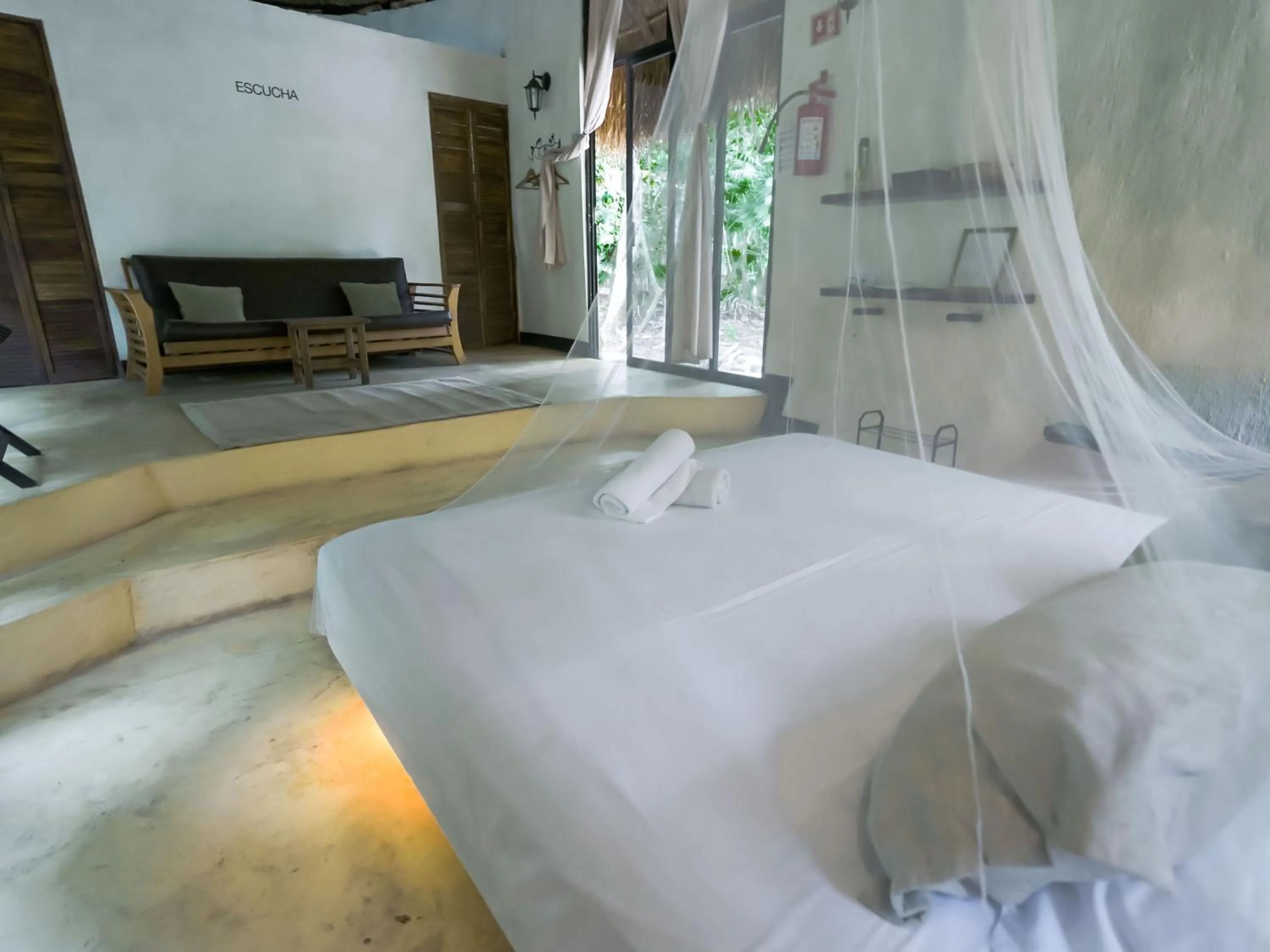 Bed in Jolie Jungle Eco Hotel
