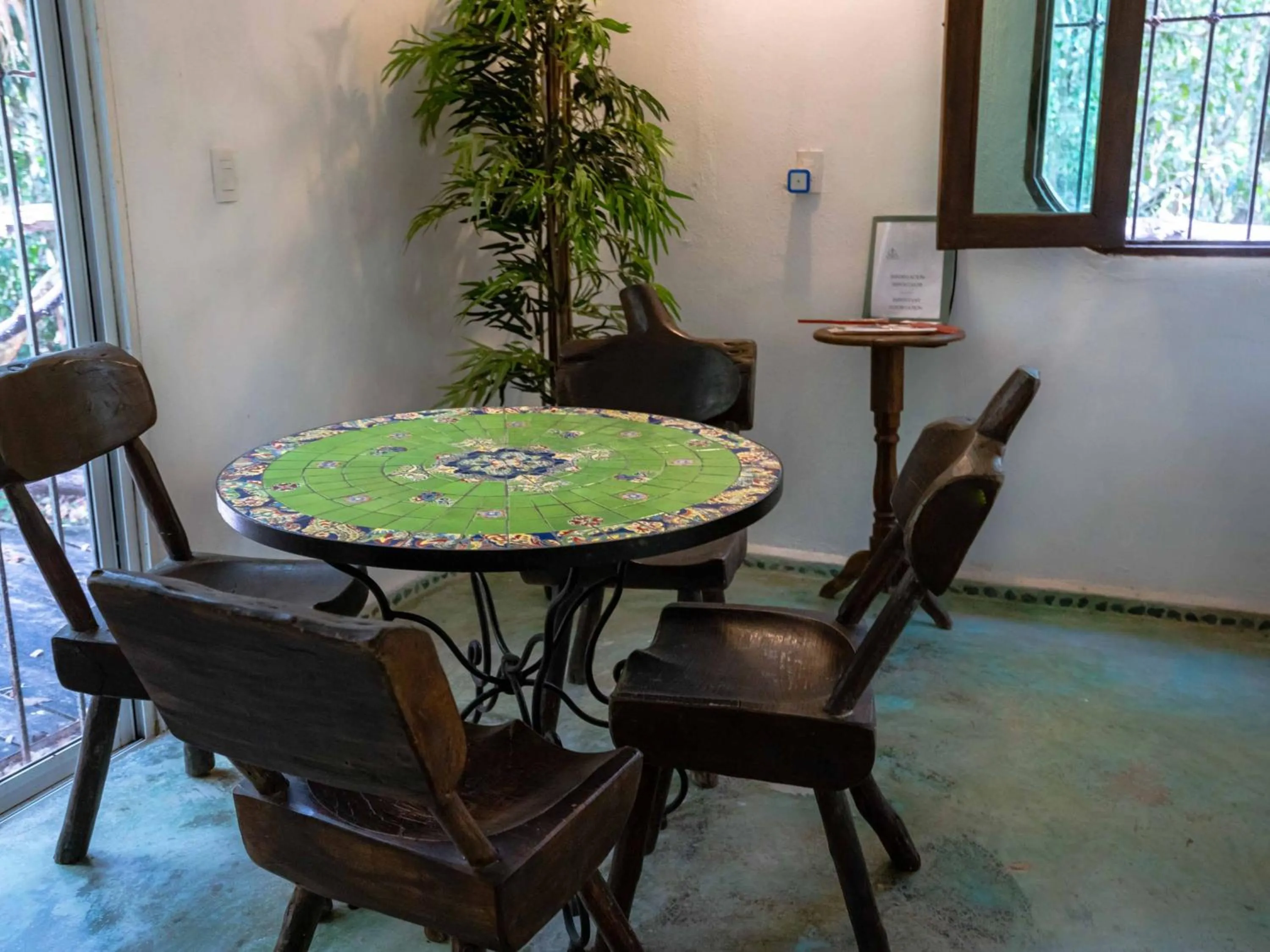 Seating area in Jolie Jungle Eco Hotel