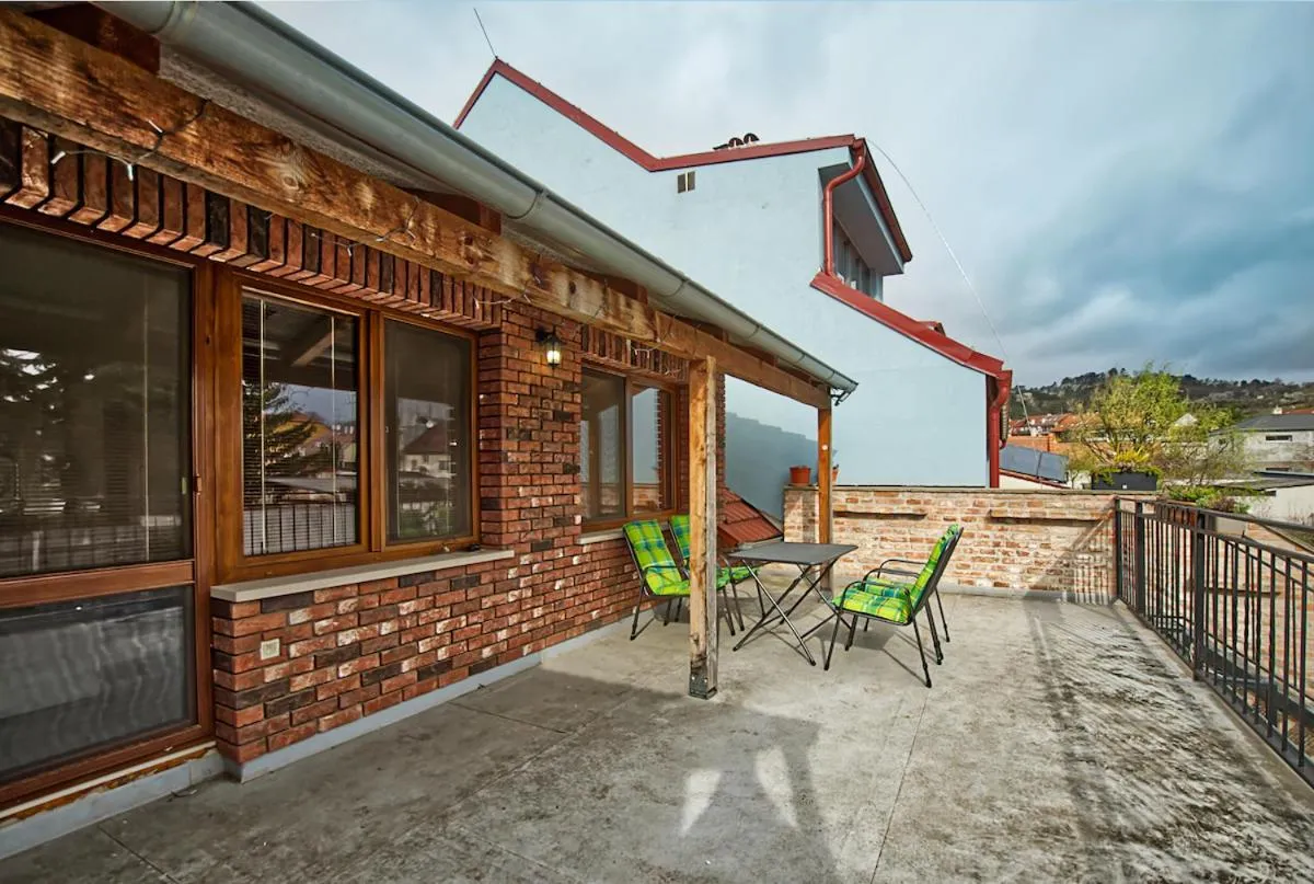 Balcony/Terrace in Nice accommodation in Mikulov