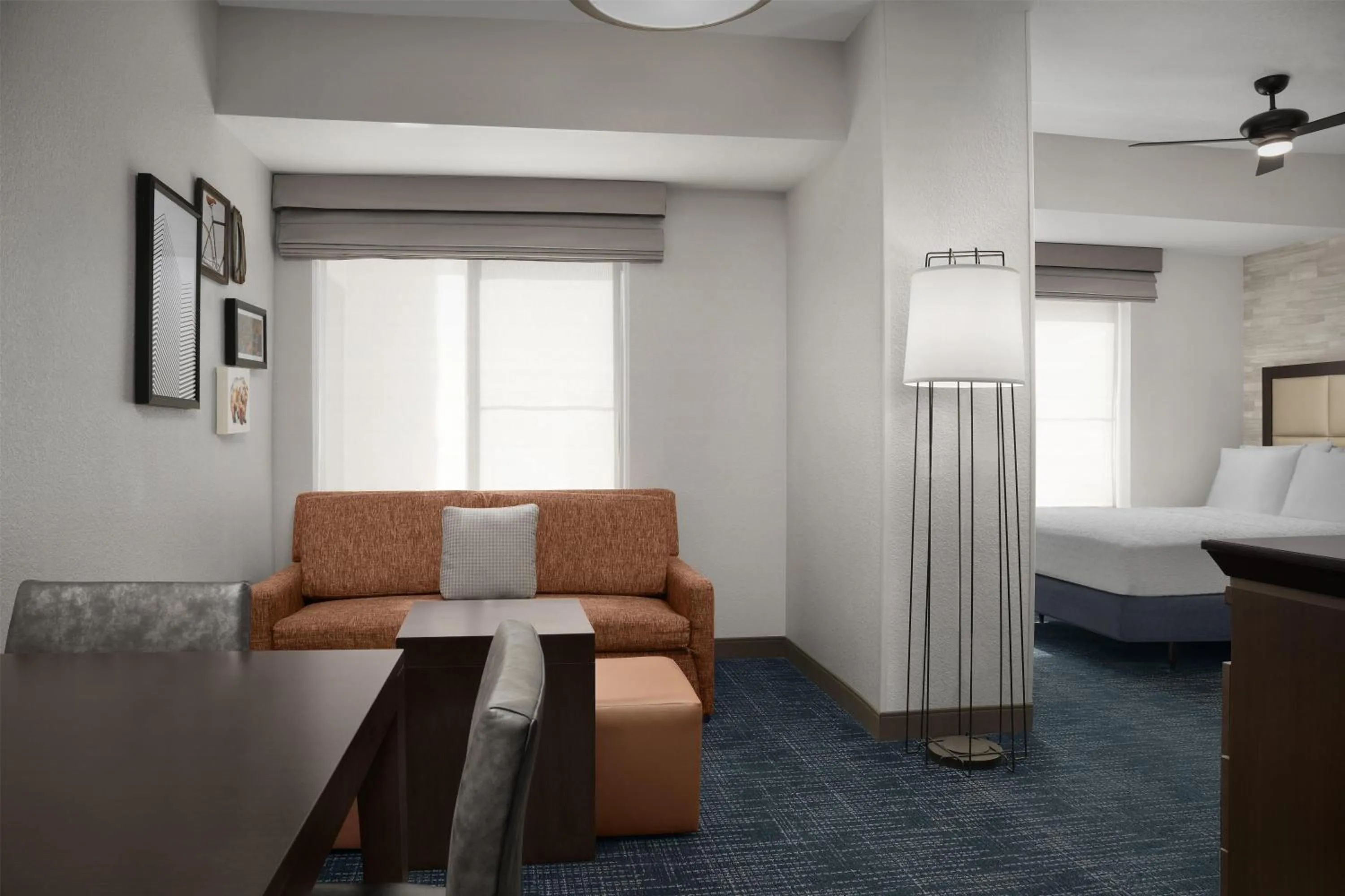 Living room, Bed in Hampton Inn & Suites Denver Tech Center