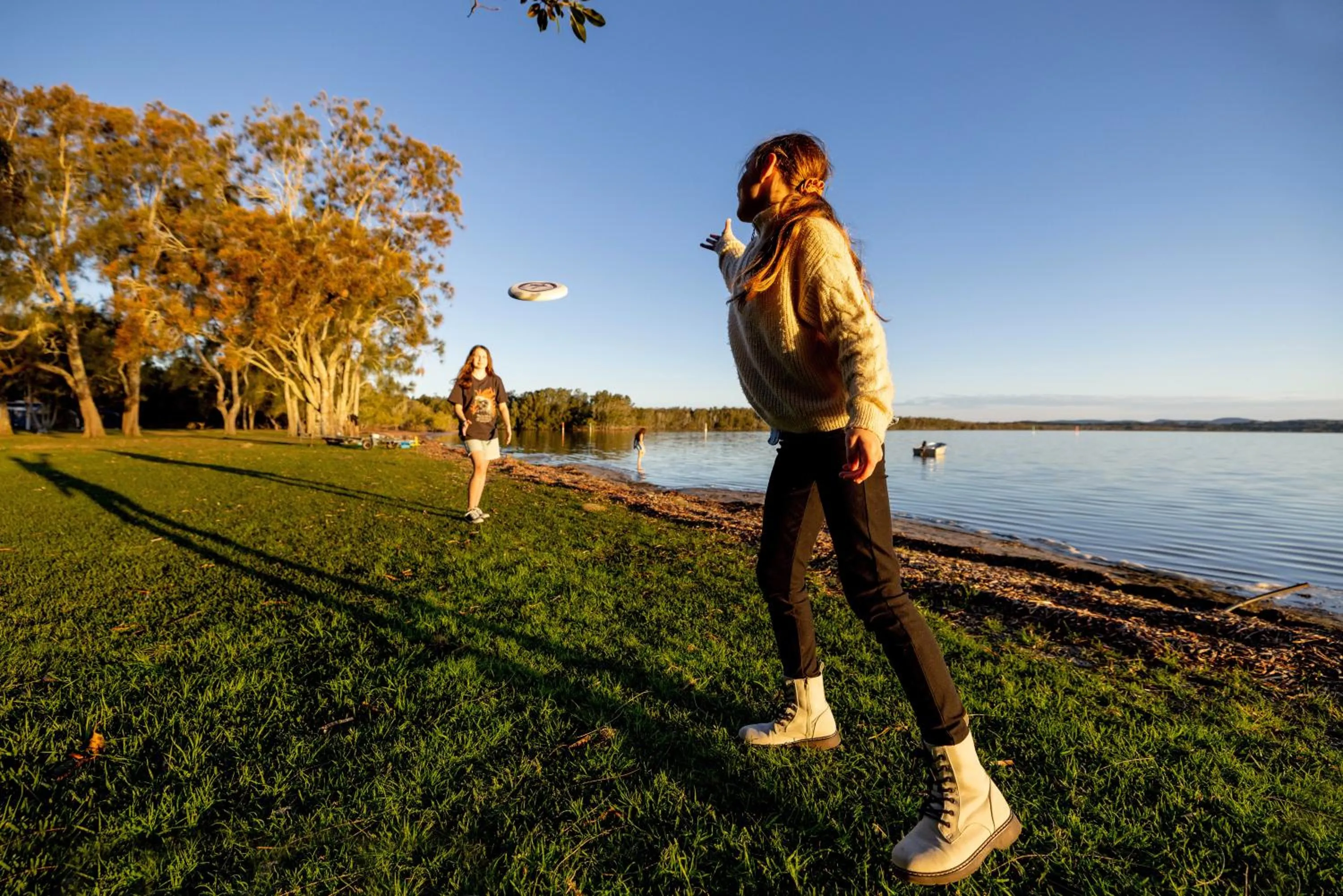 Children play ground in Lakeside Forster Holiday Park