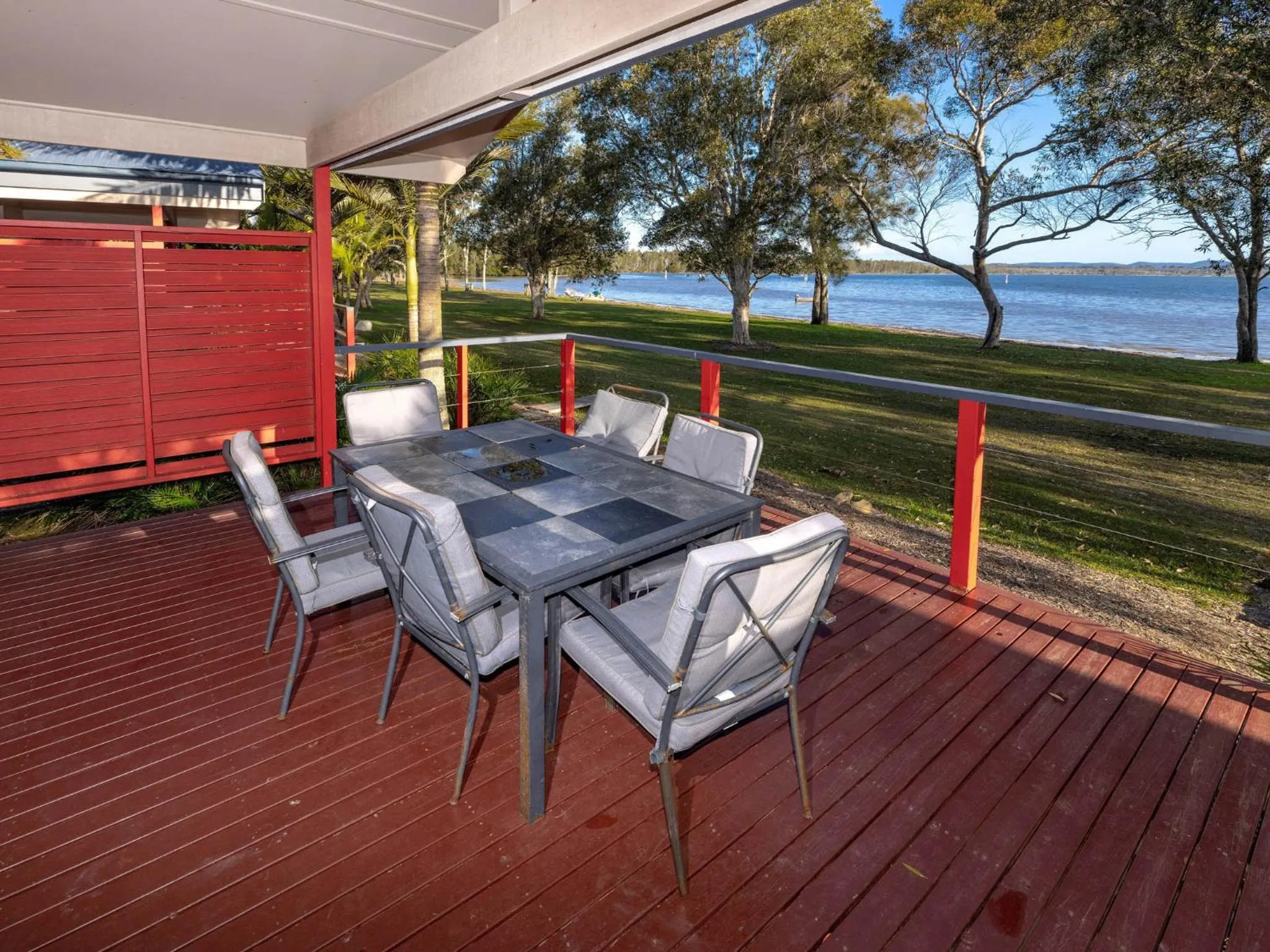 Balcony/Terrace in Lakeside Forster Holiday Park