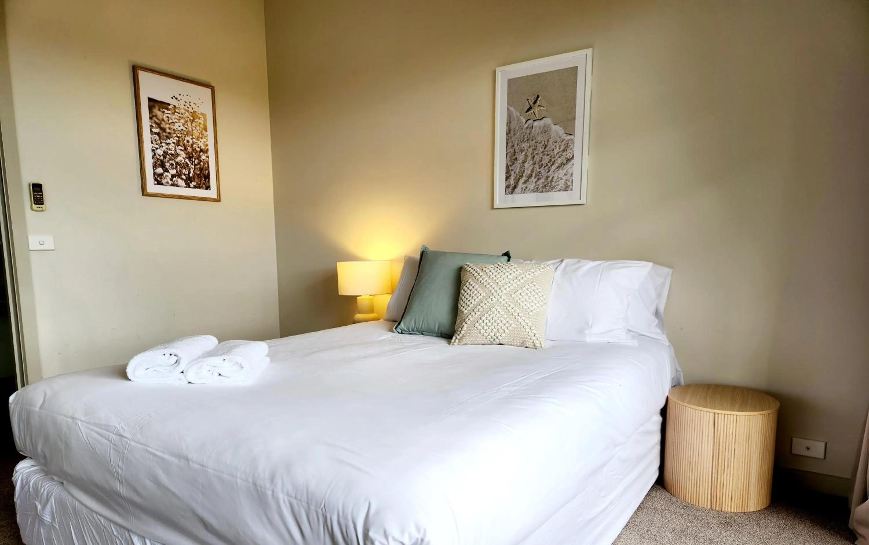 Bed in Central Shepparton Apartments