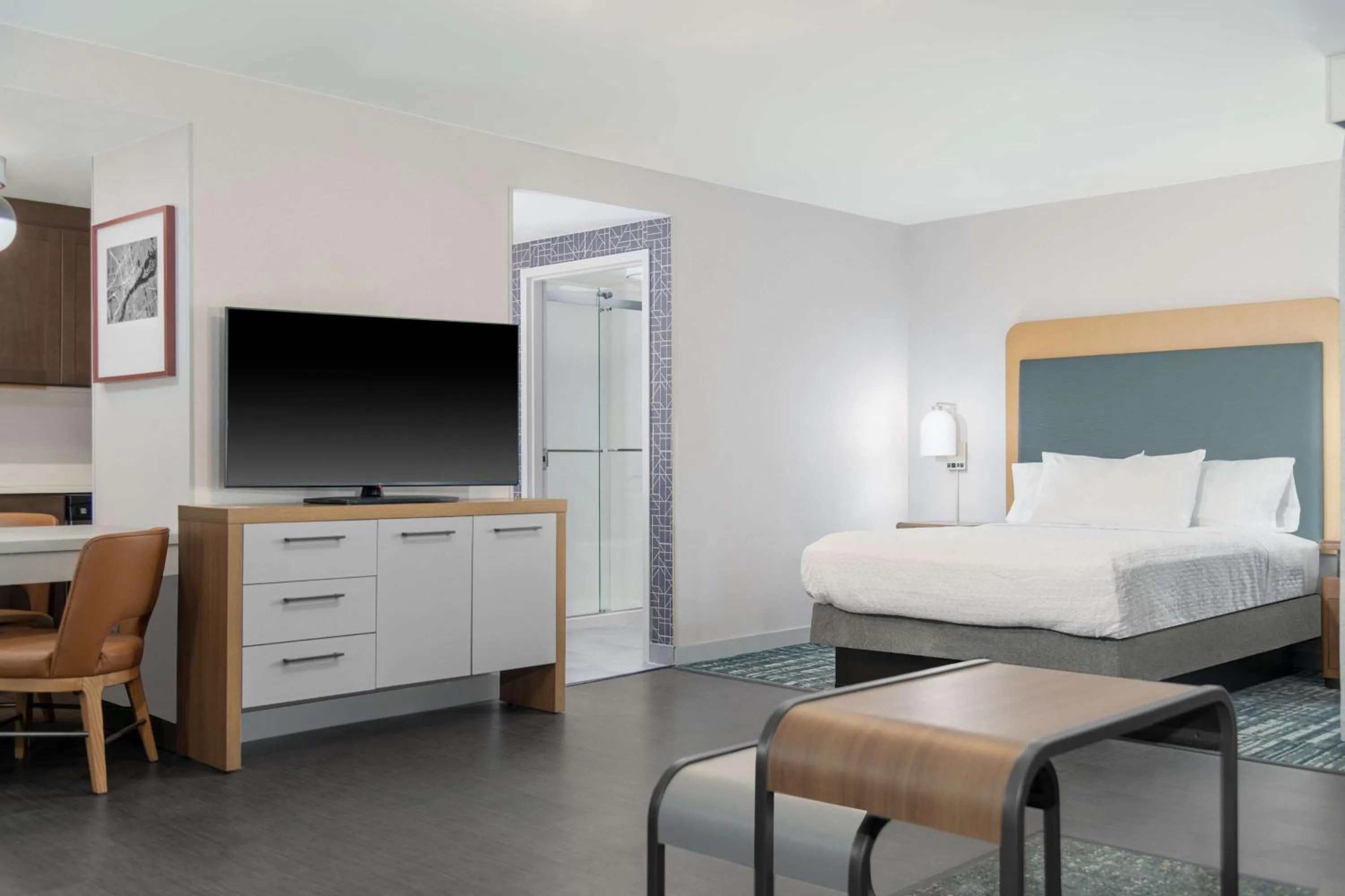 Bed in Homewood Suites by Hilton Detroit-Troy