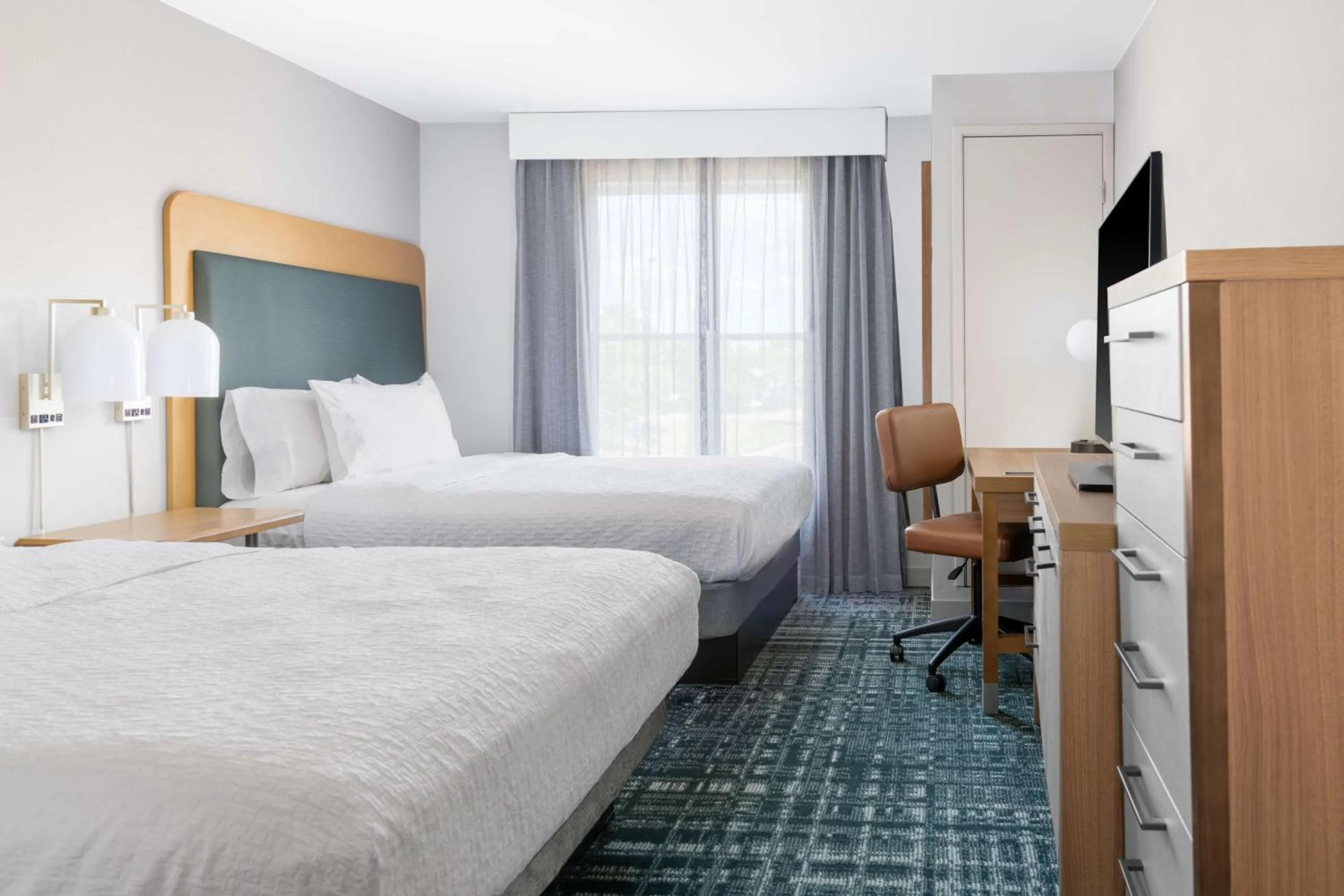 Bed in Homewood Suites by Hilton Detroit-Troy