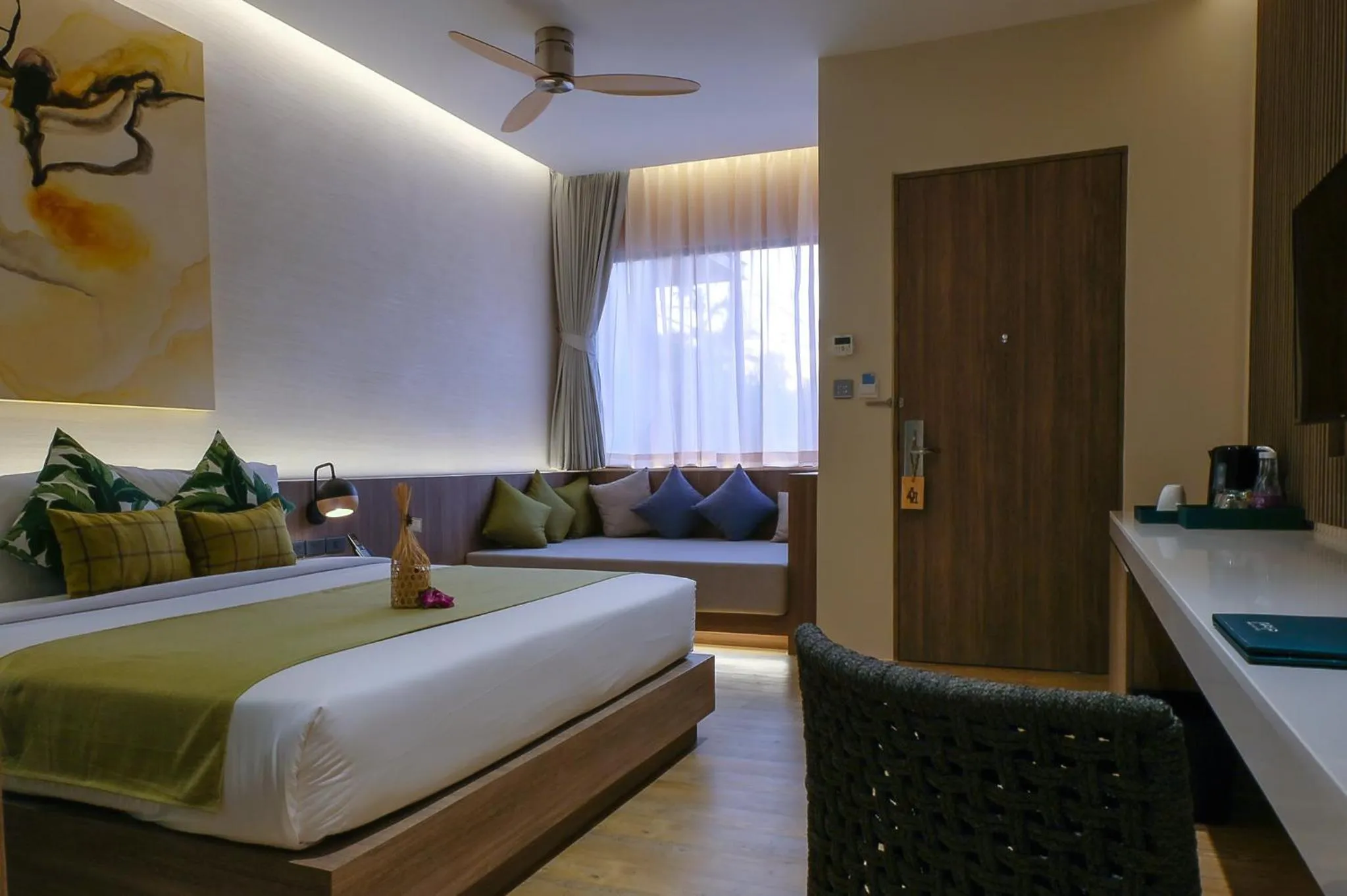 Bed in Prana Resort Nandana