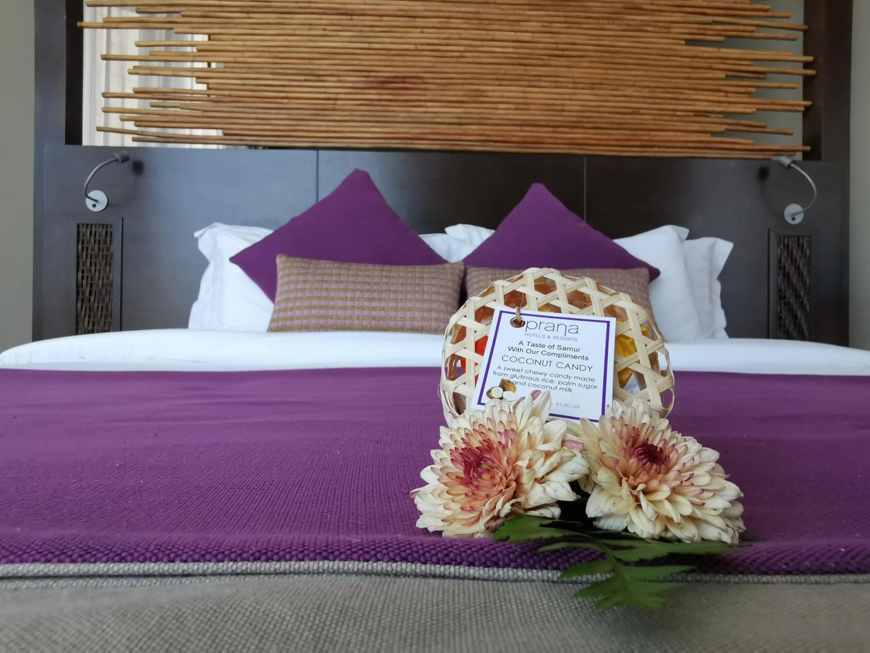 Bed in Prana Resort Nandana