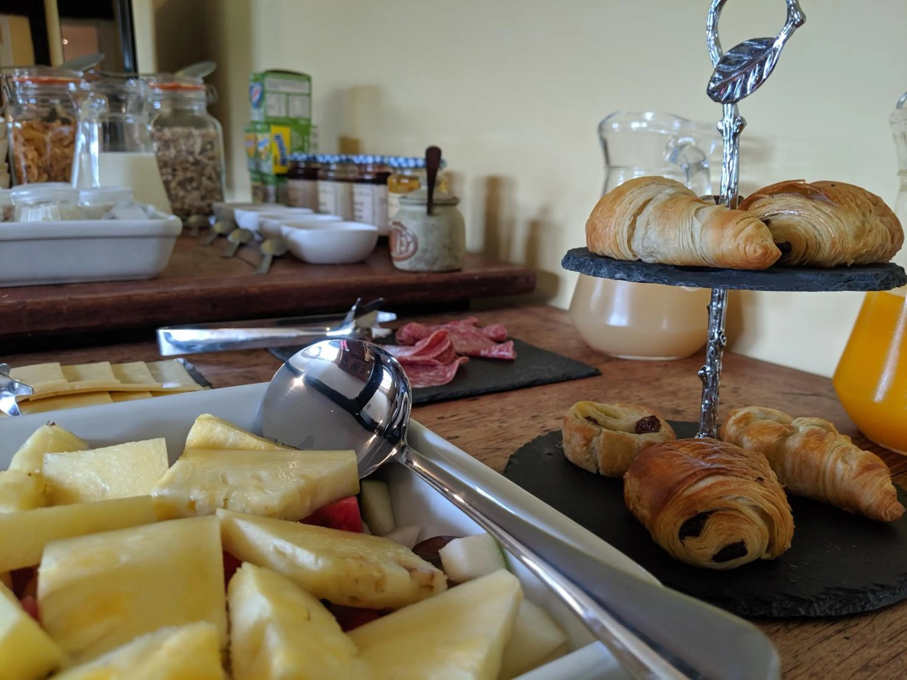 Continental breakfast in Elderbrook House