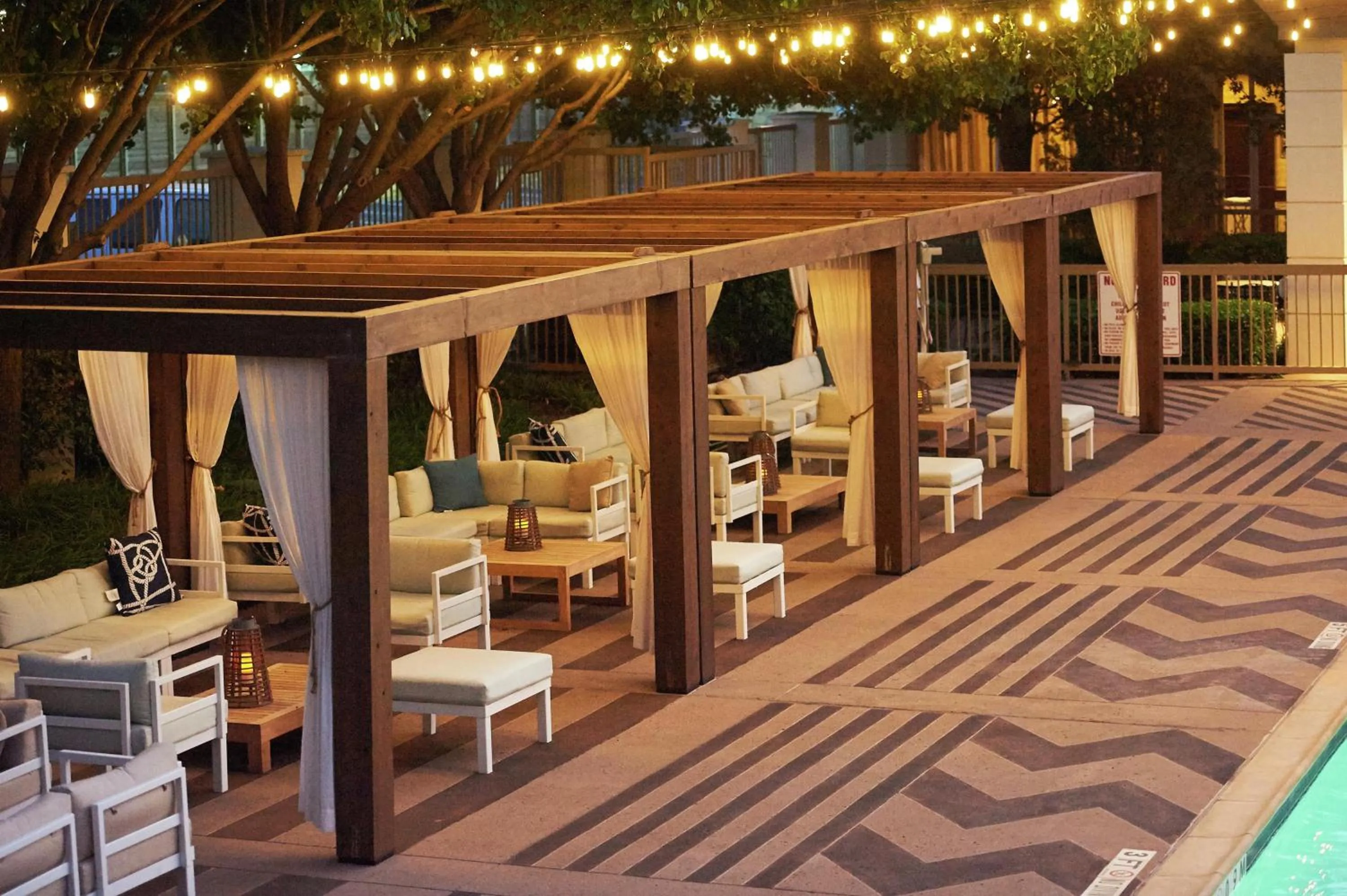 Pool view in DoubleTree by Hilton Dallas Market Center