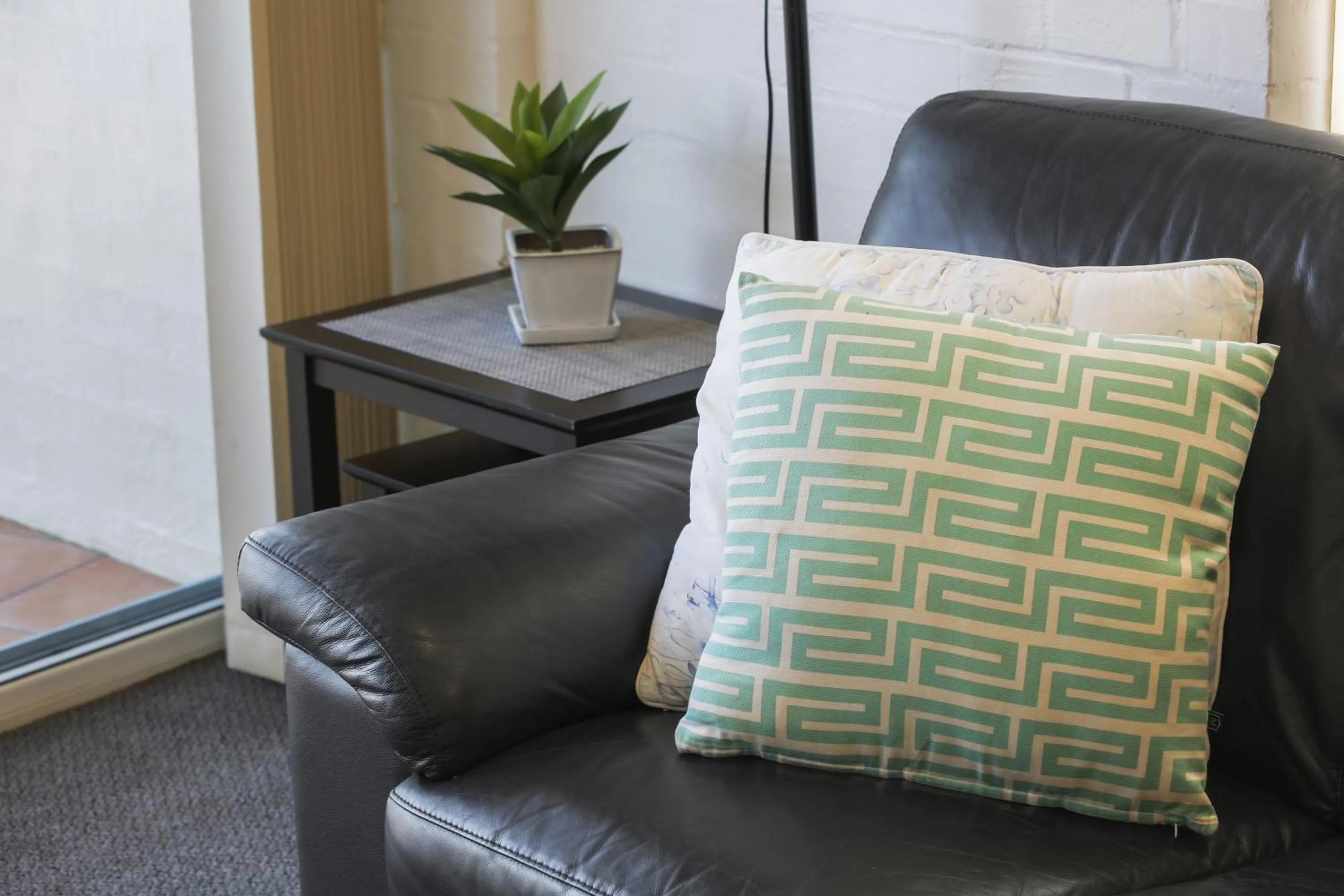 Living room in Crown Apartments