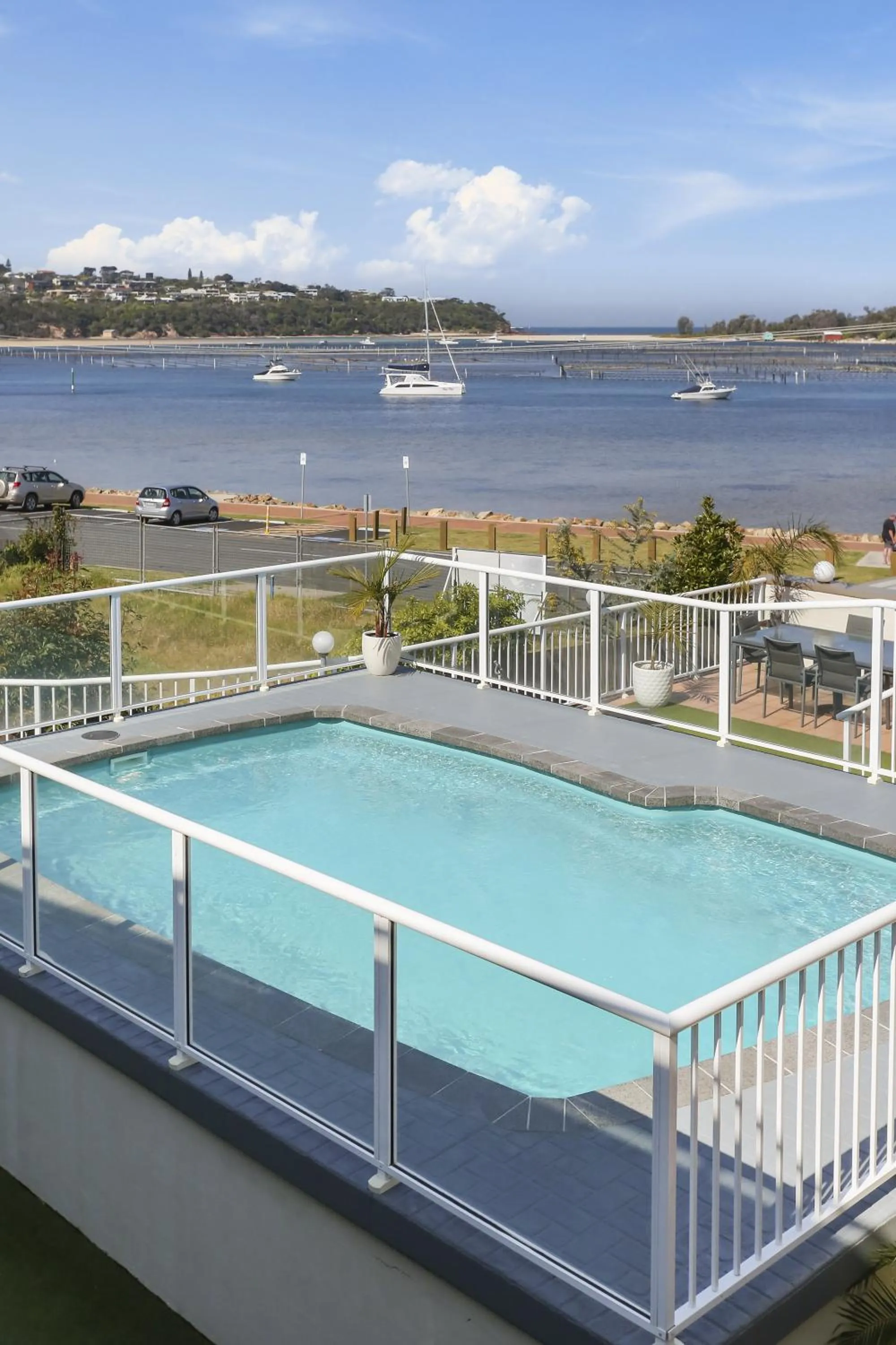 Swimming pool in Crown Apartments