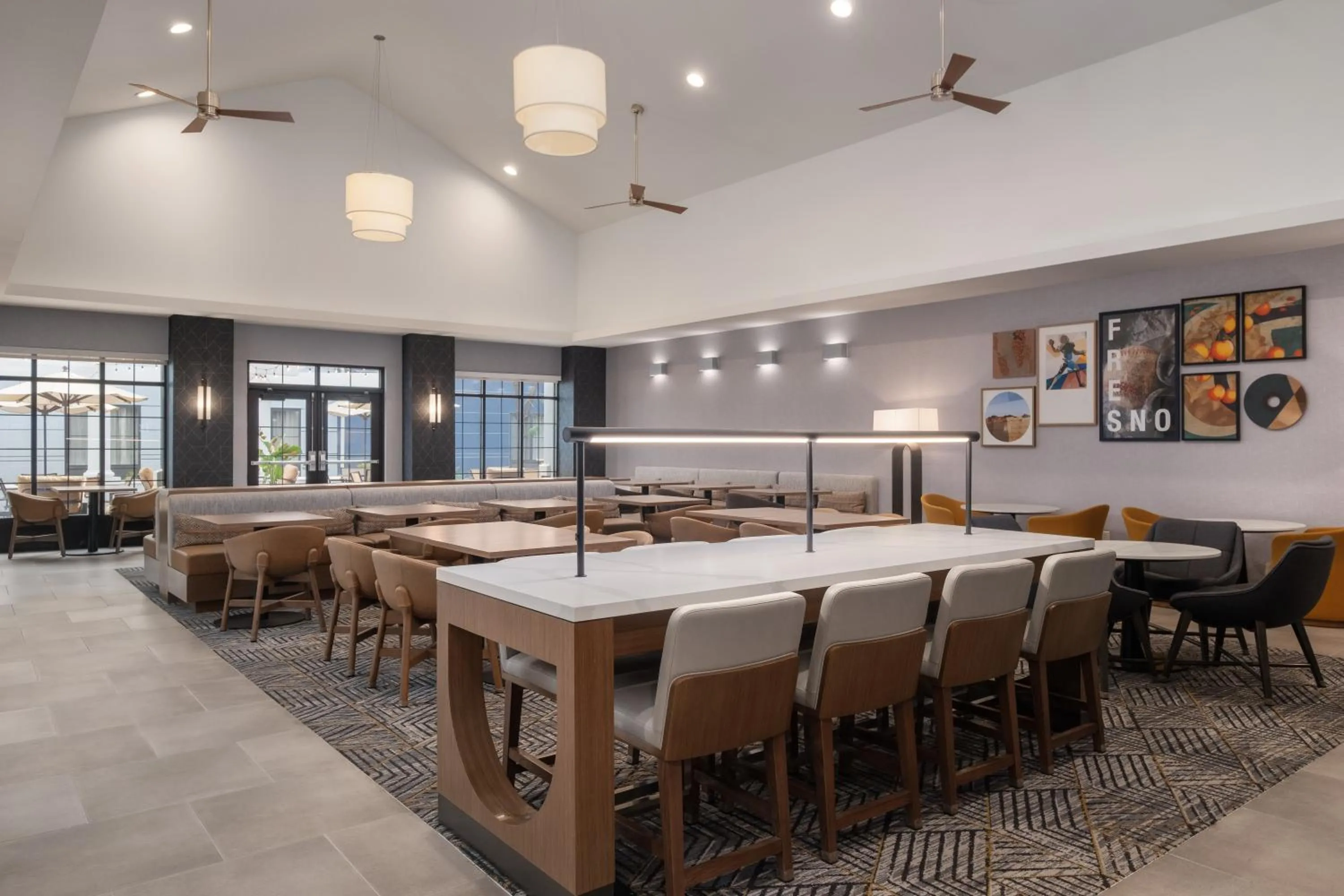 Seating area in Homewood Suites by Hilton Fresno