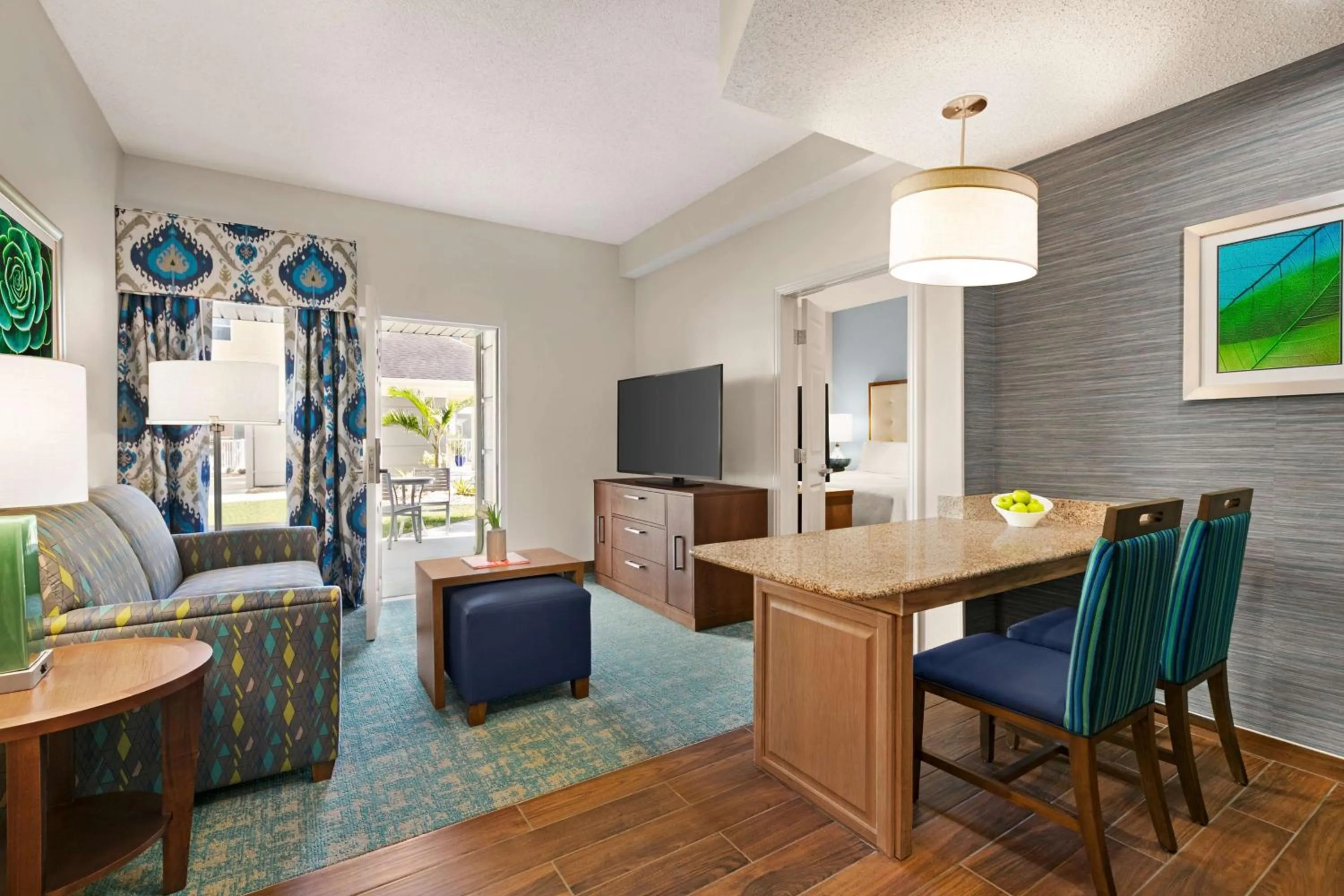 Living room in Homewood Suites by Hilton Fort Myers