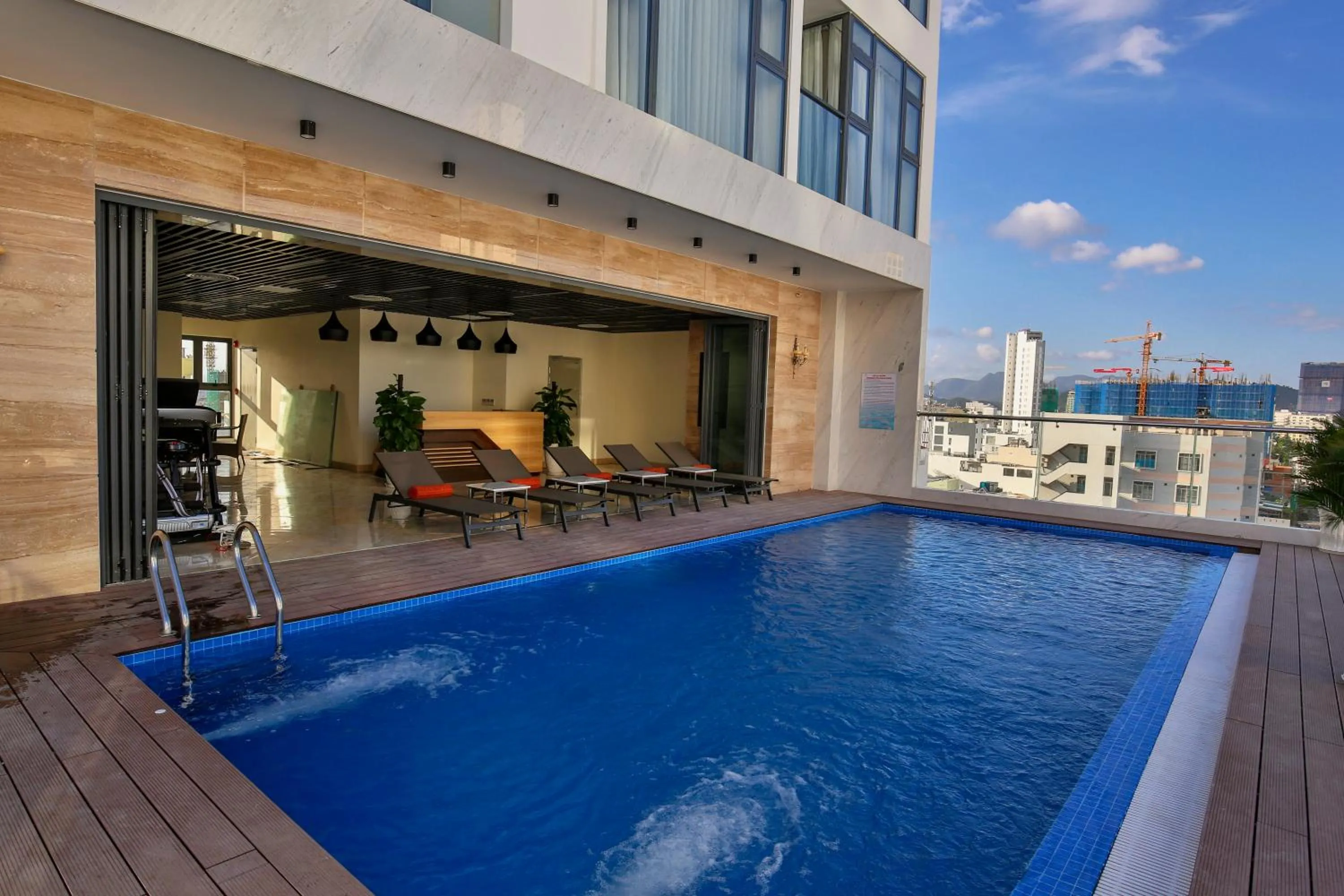 Swimming pool in Sata Hotel