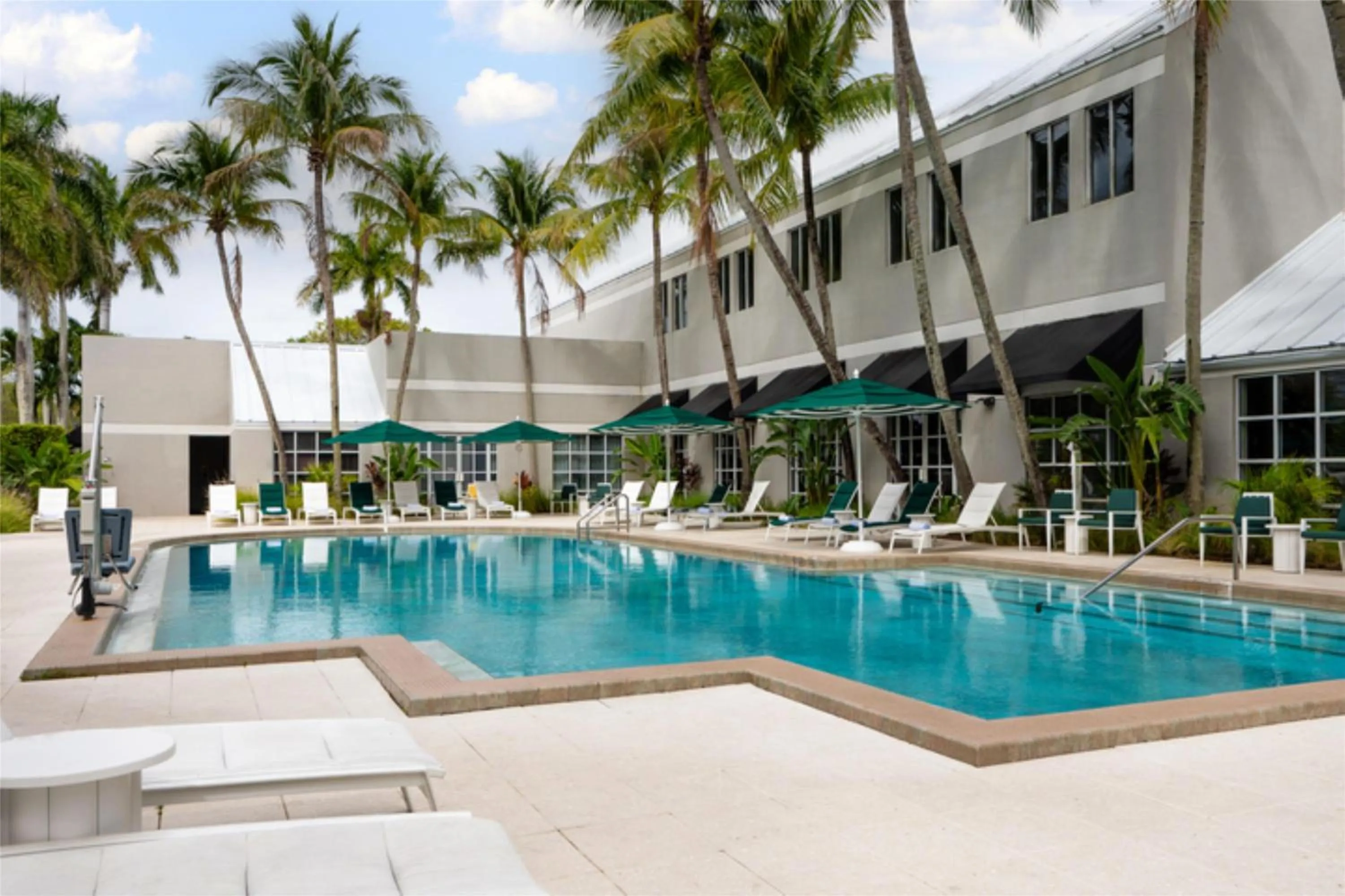 Pool view in DoubleTree by Hilton Hotel Deerfield Beach Boca Raton