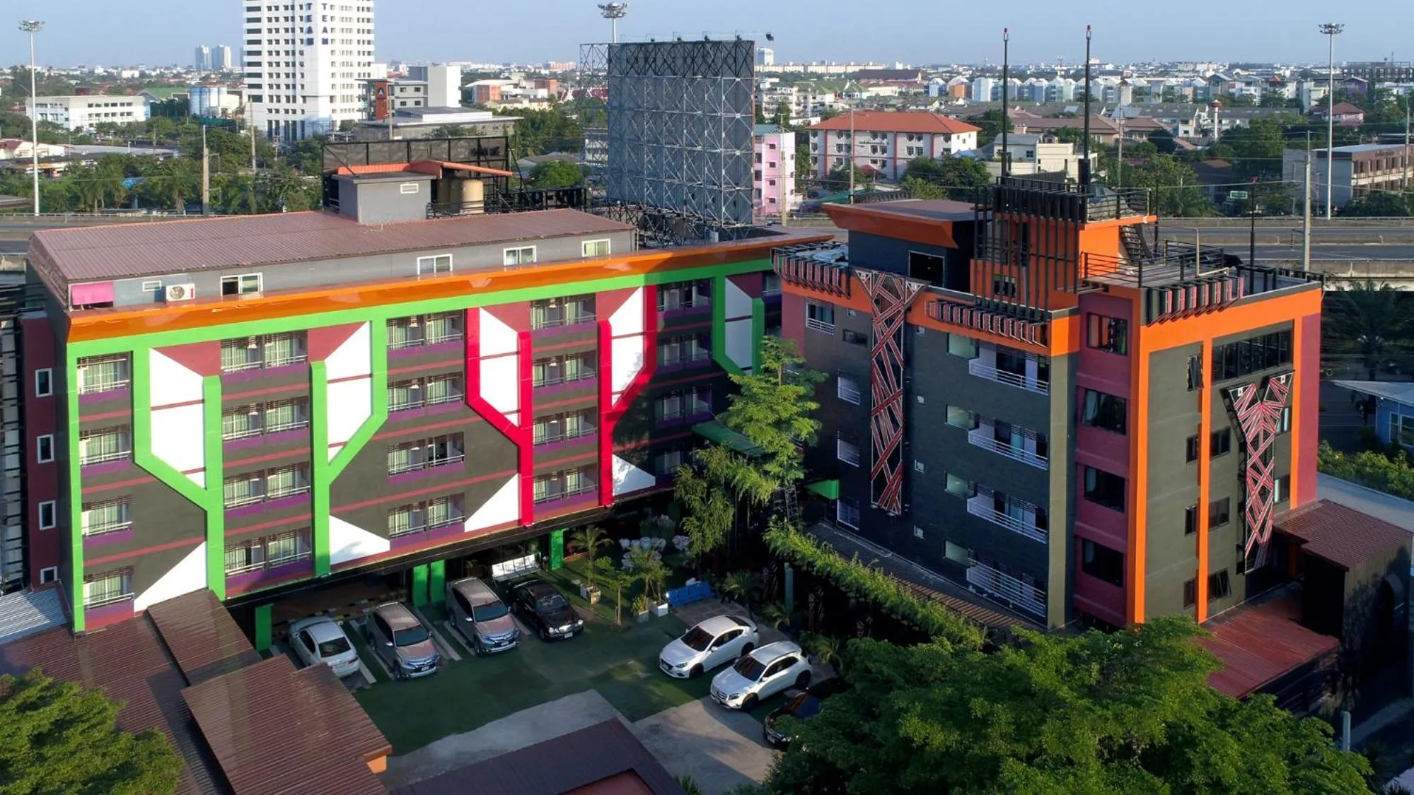 Bird's eye view in The Breton Hotel Media