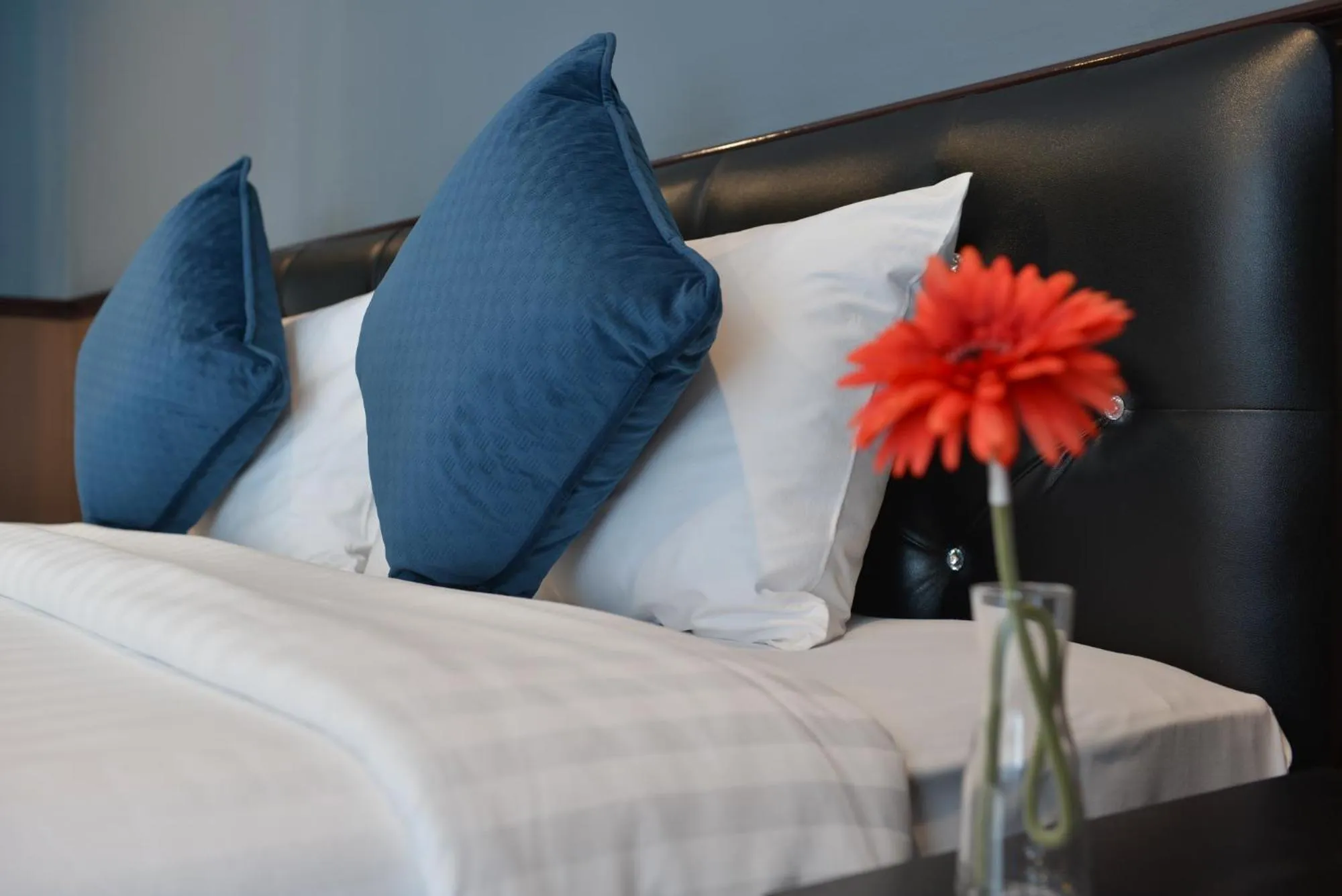 Bed in The Breton Hotel Media