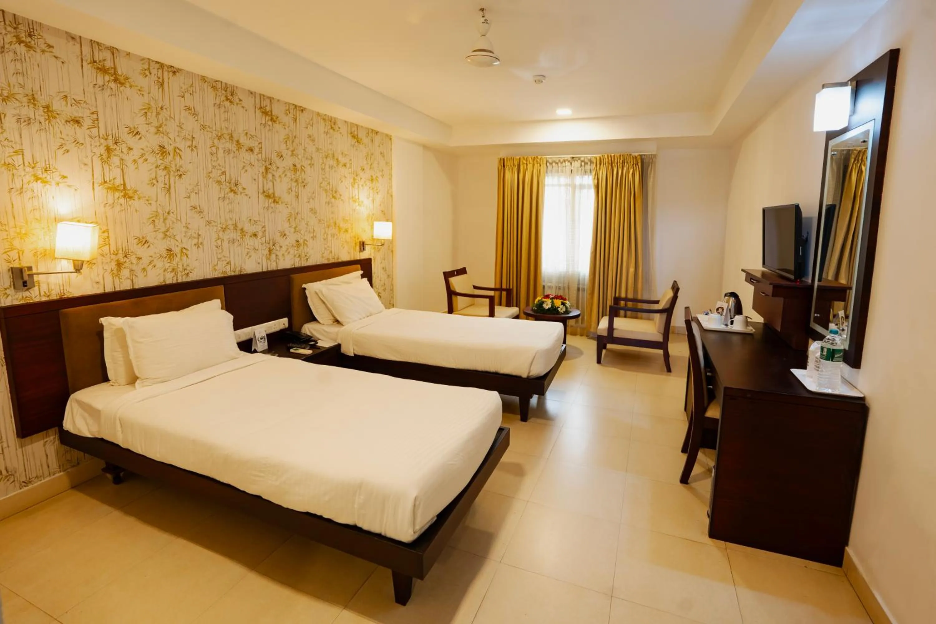 Bedroom, Bed in Hotel White Gate Residency -near to Vaikom Sri Mahadeva Temple