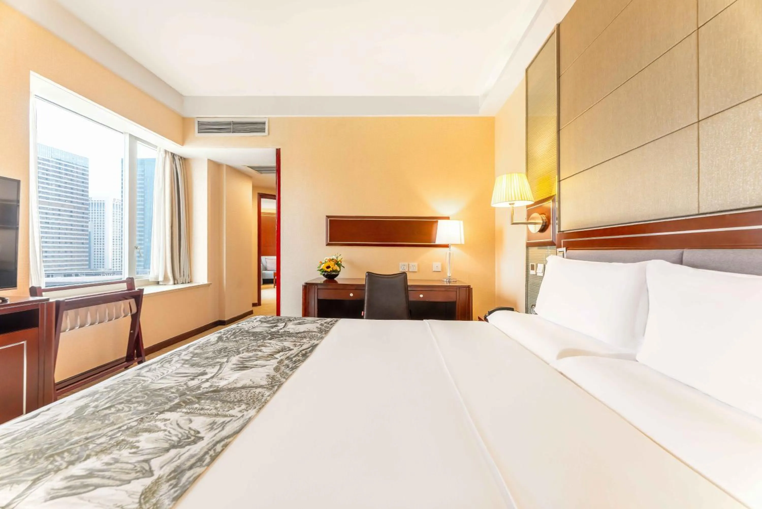 Bed in Yun-Zen Century Hotel