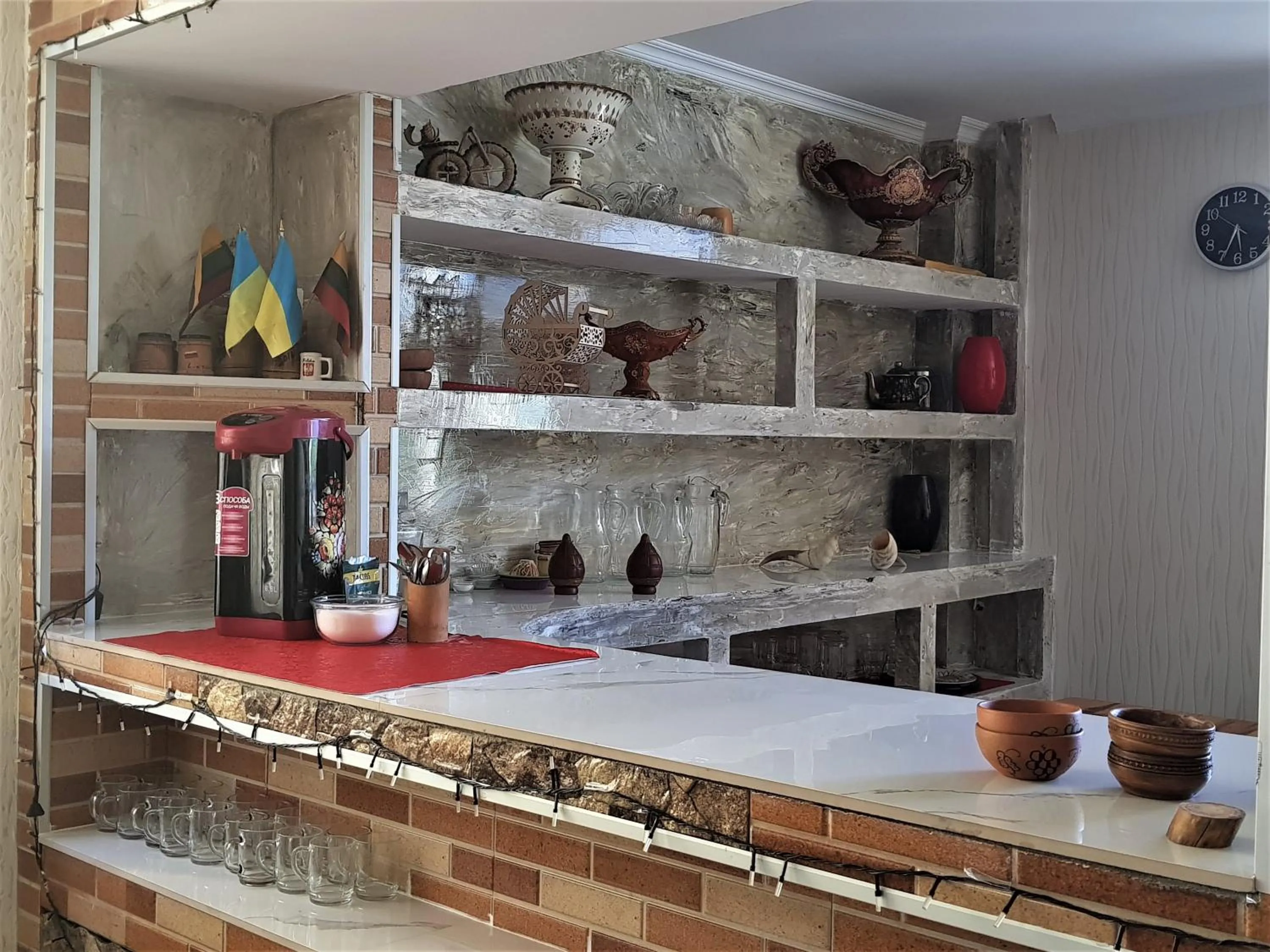 Communal kitchen in Hilltop Mestia