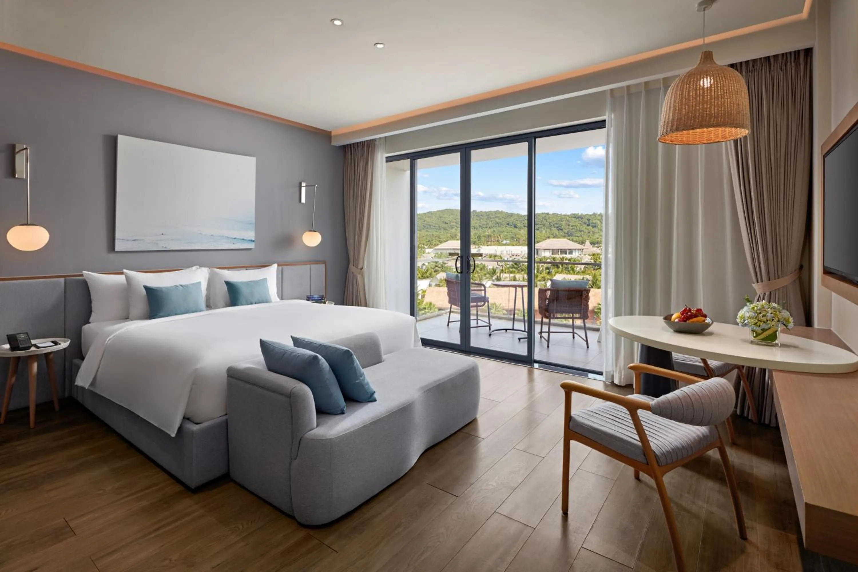 View (from property/room), Bed in Premier Residences Phu Quoc Emerald Bay Managed by Accor