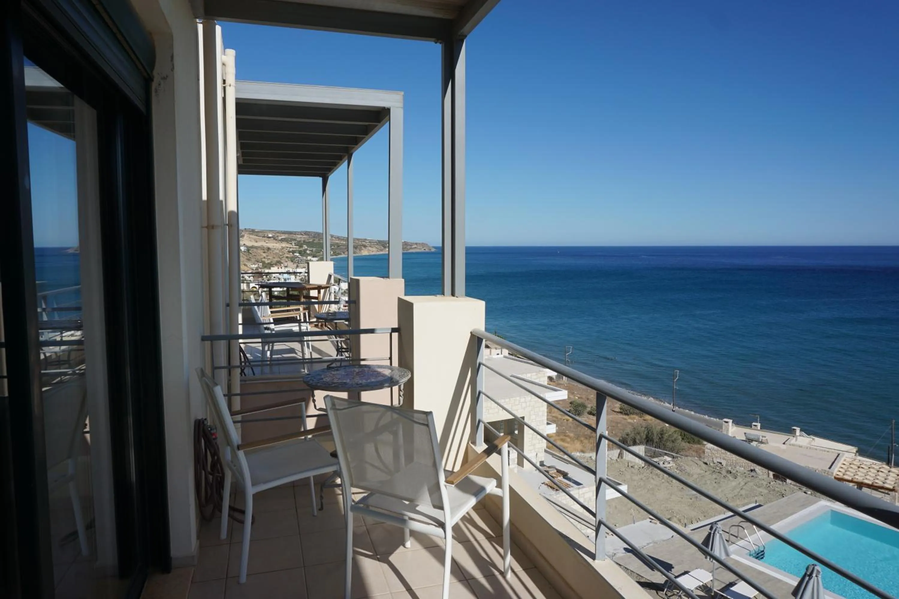 Pool view in Portela Suites Kastri