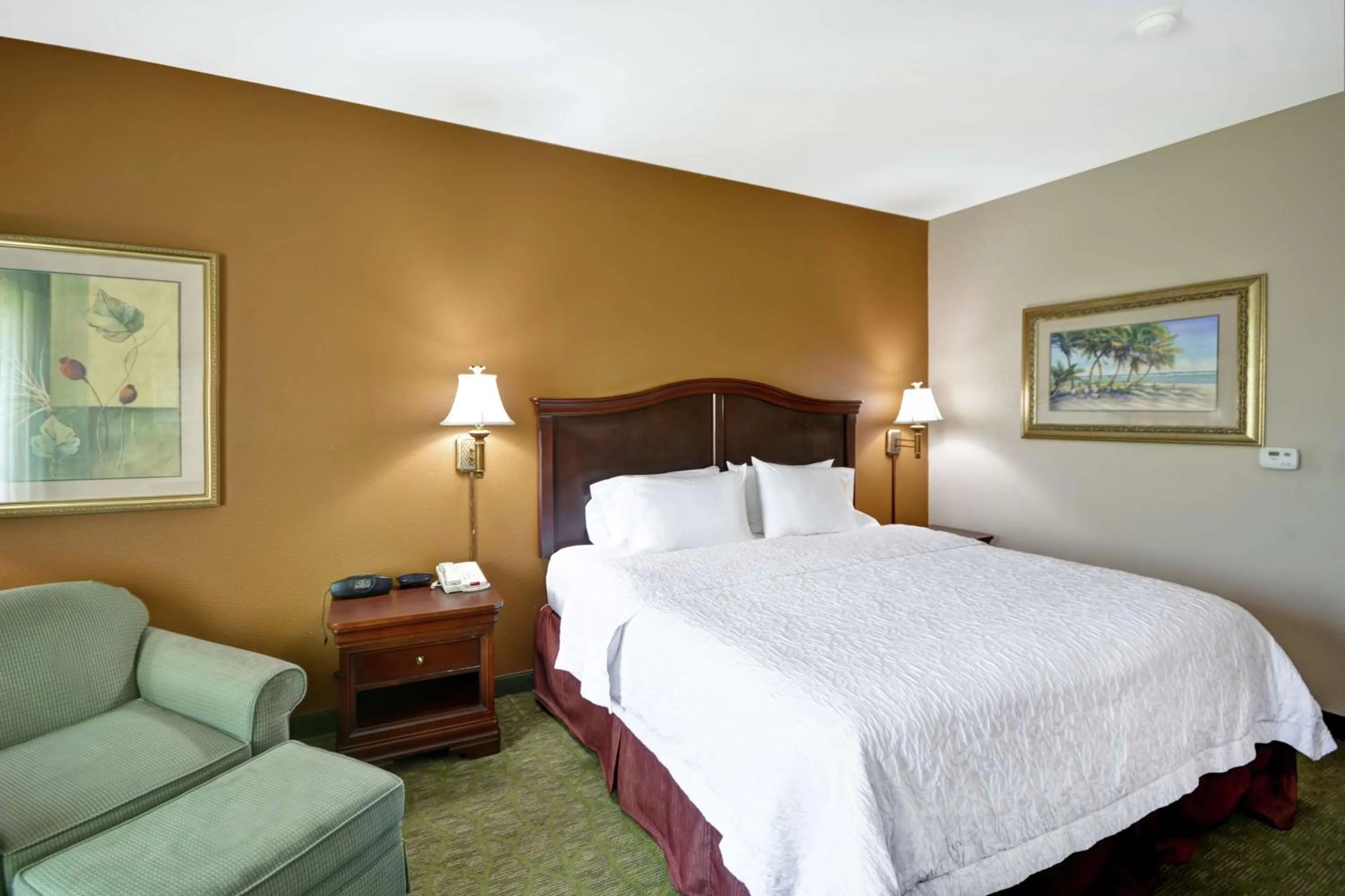 Living room, Bed in Hampton Inn Corpus Christi - Northwest I-37