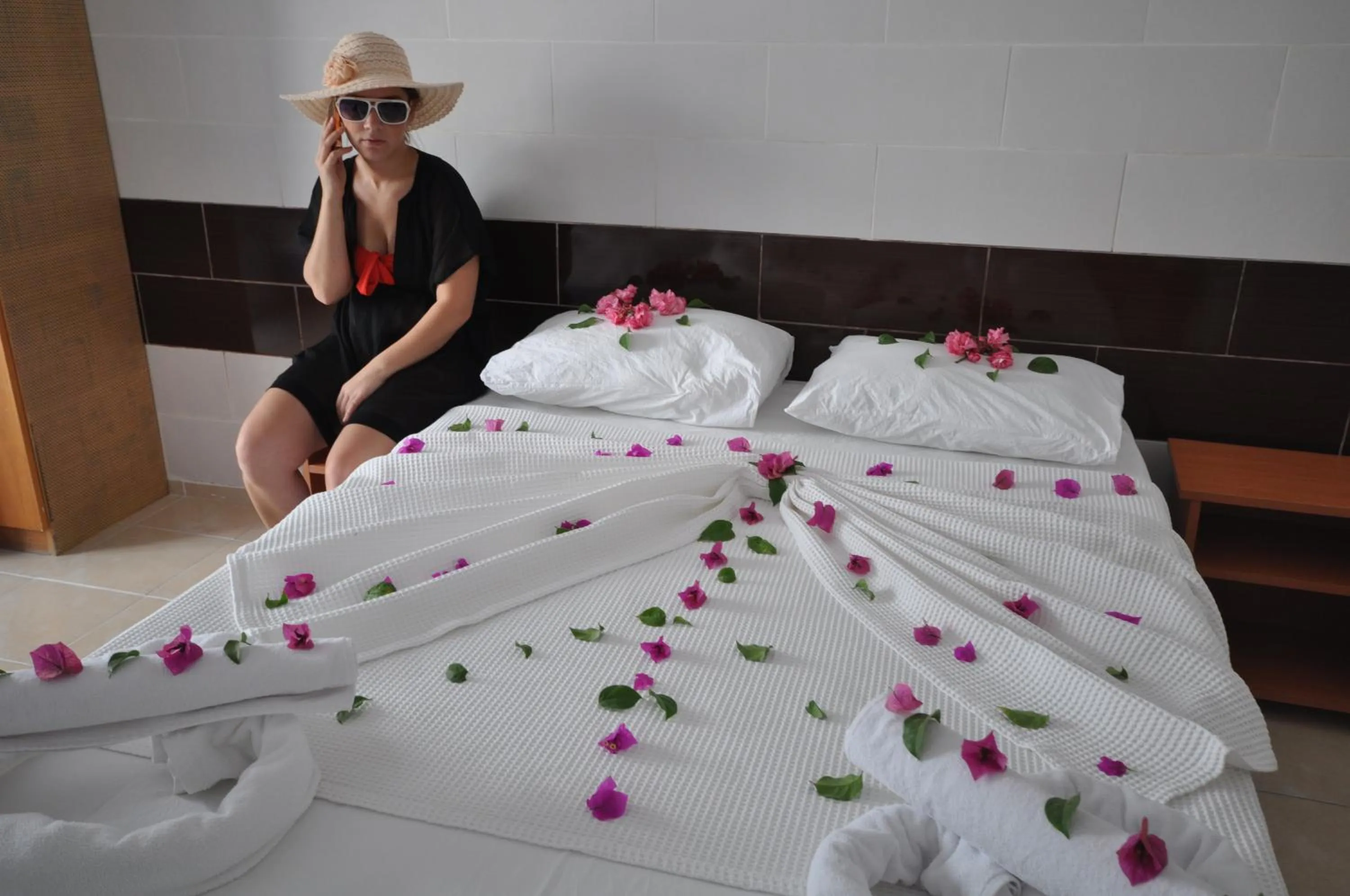 Bed in Bodrum Blu Hotel