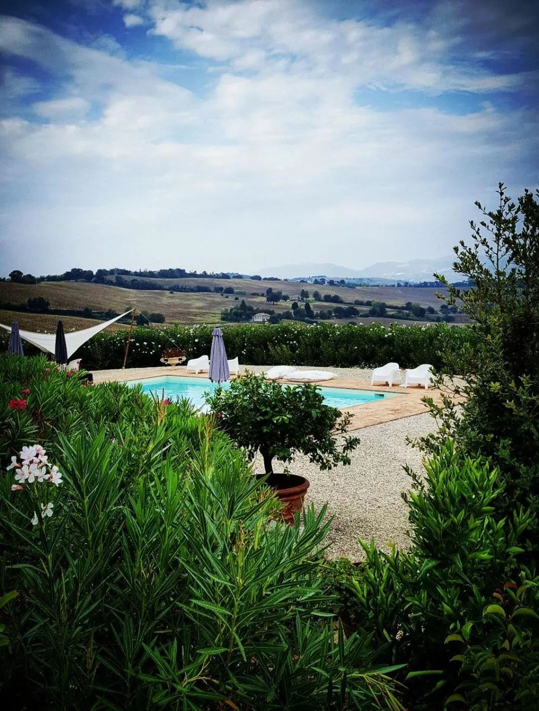 Pool view in Relais Il Margarito