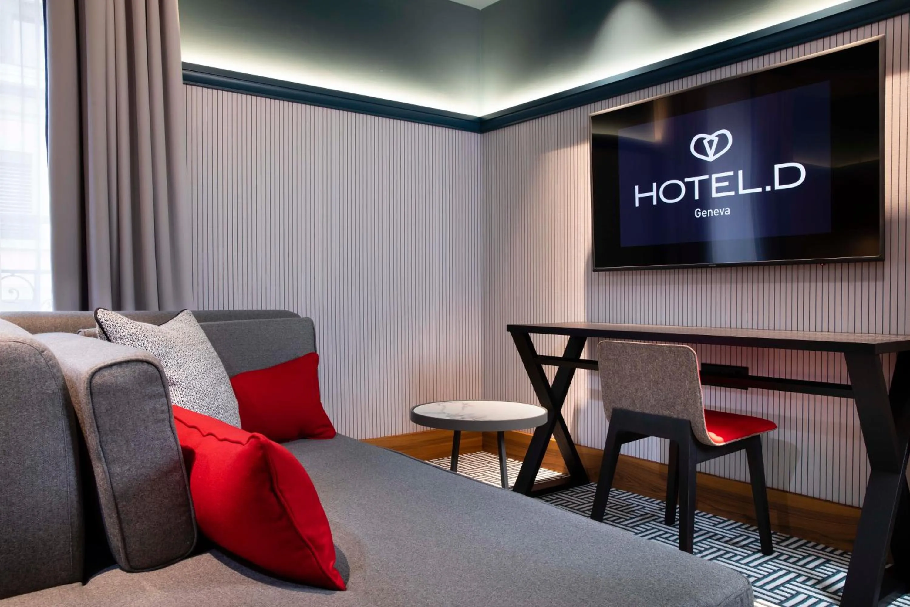 Bedroom in Hotel D Geneva