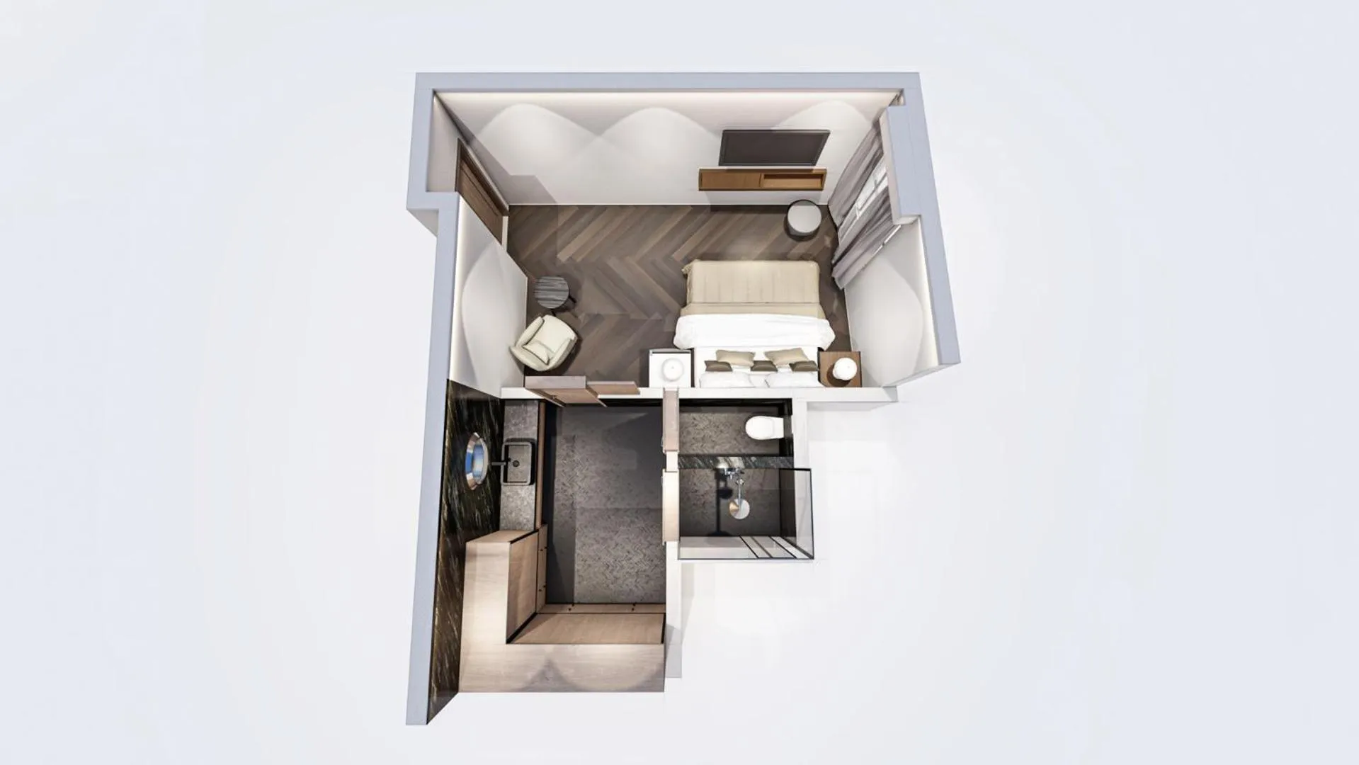 Photo of the whole room in Hotel D Geneva