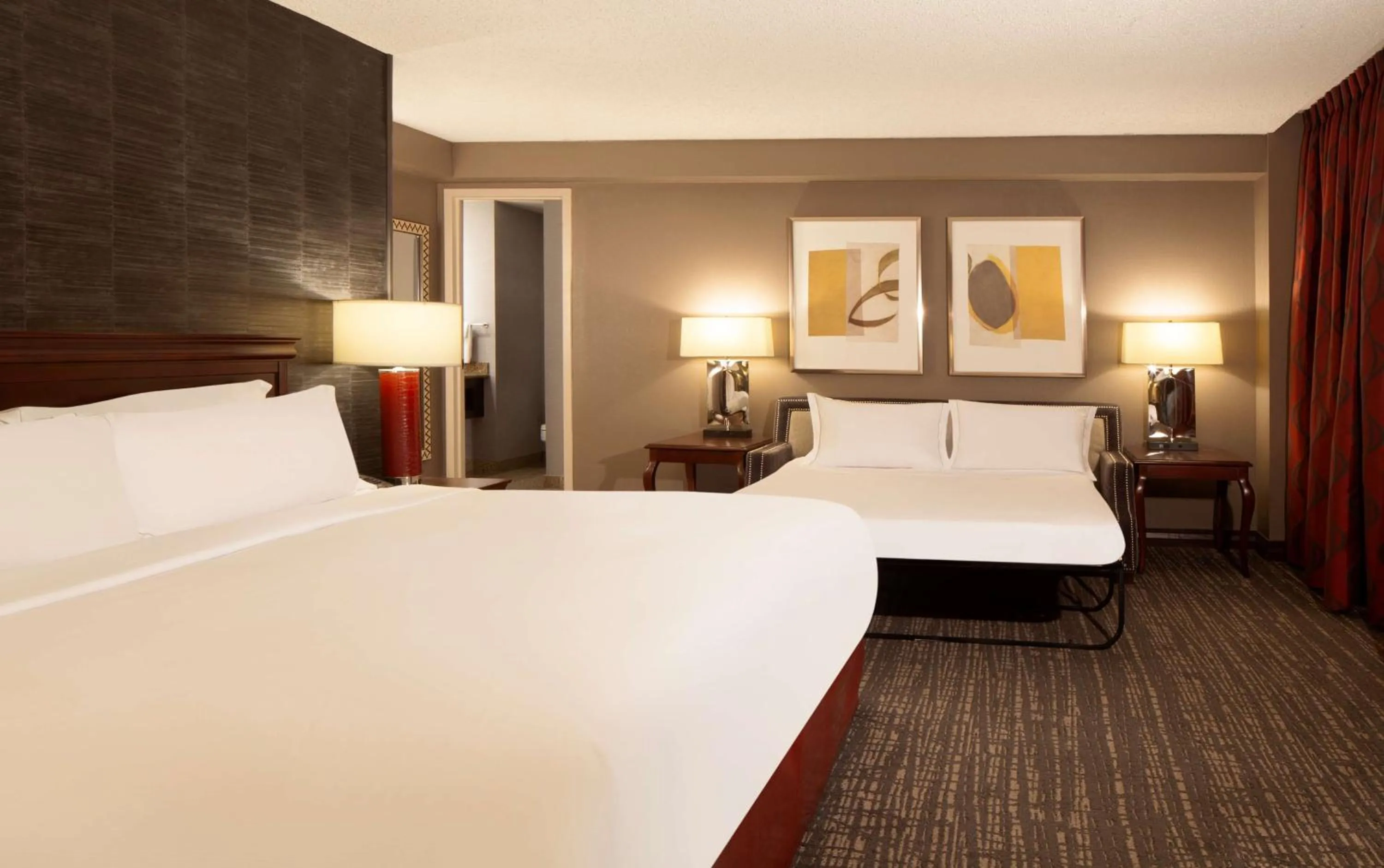 Bed in Hilton Fort Worth